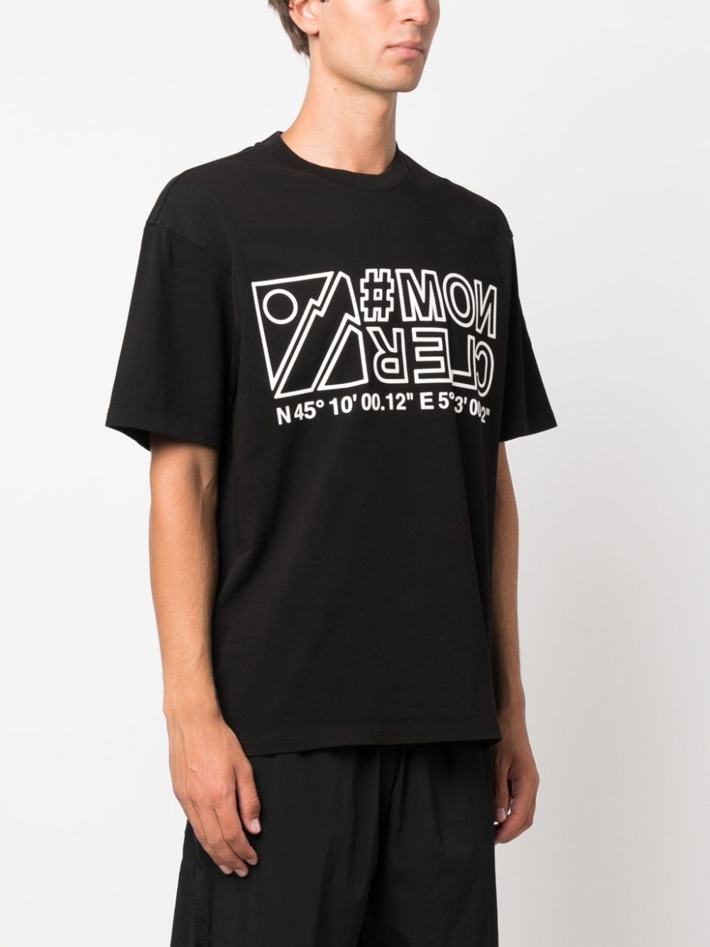 logo-print cotton T-shirt - 3