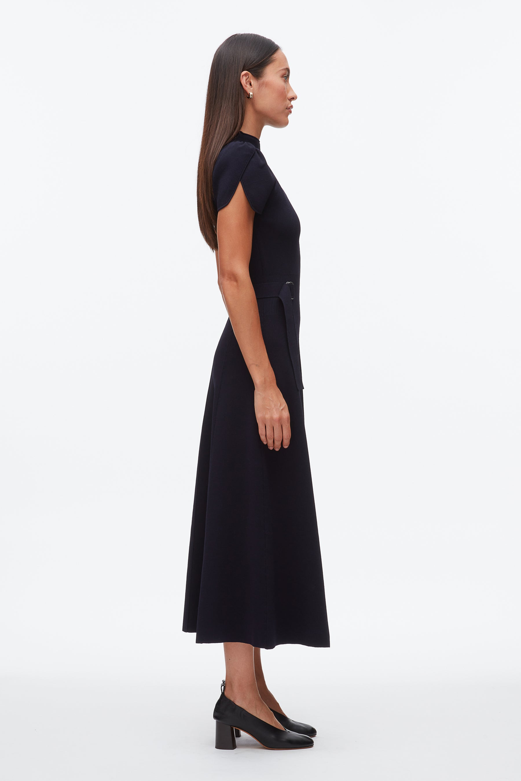 Compact Rib Tulip Dress - 3