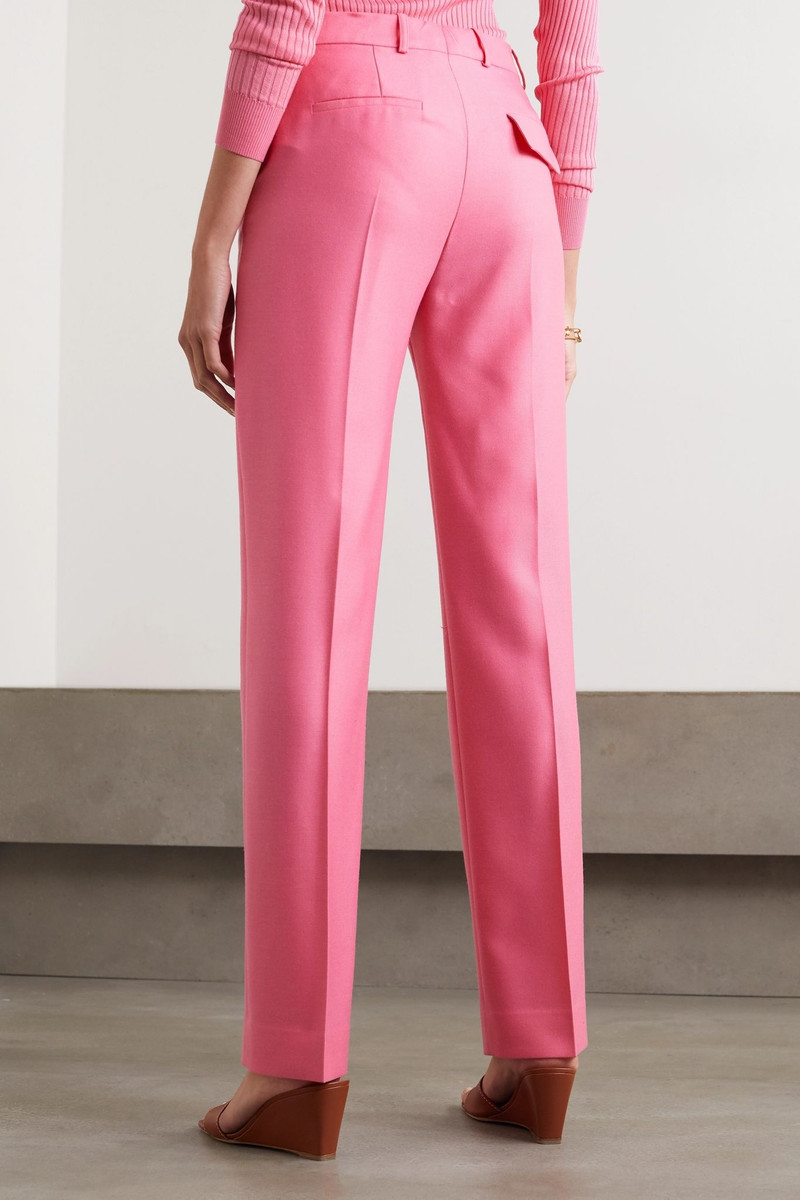 Drainpipe wool straight-leg pants 3