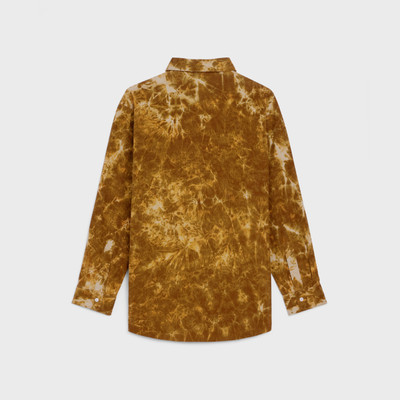 CELINE OVERSIZED TIE-DYE SHIRT IN VELVET outlook