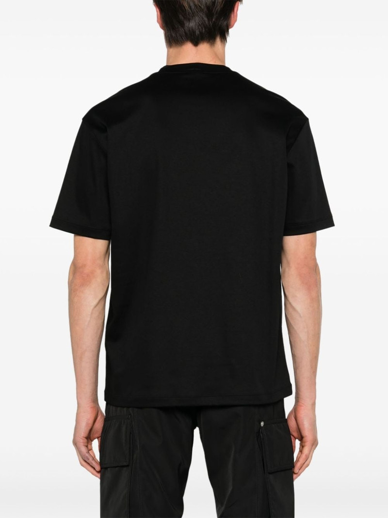 logo-embroidered cotton T-shirt 4