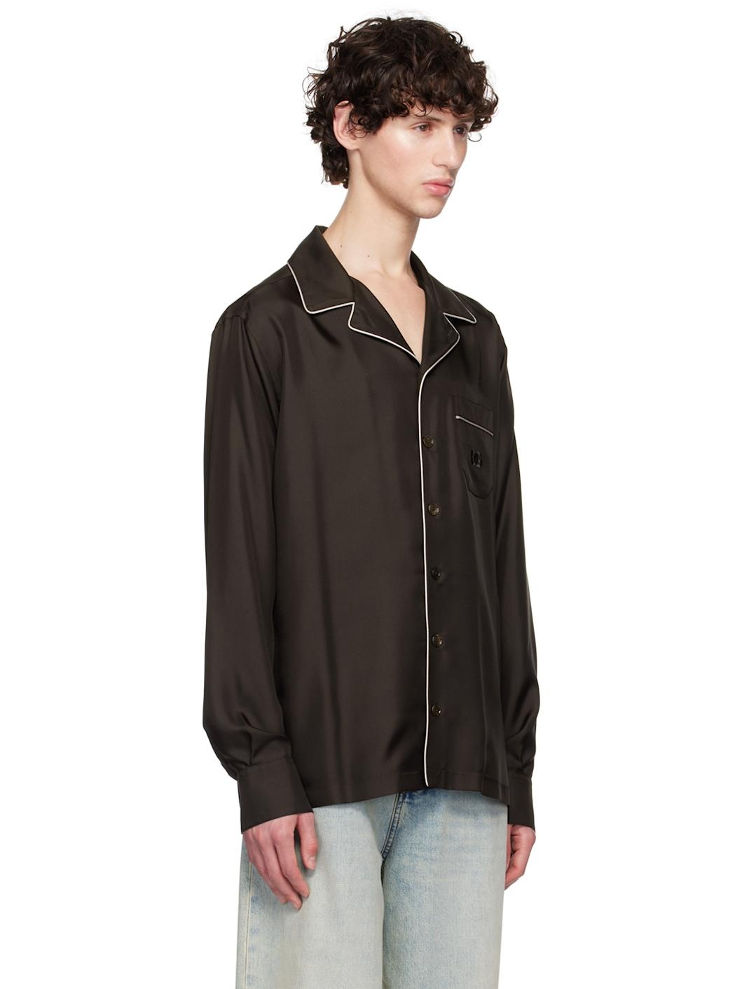 Brown DG Embroidery Shirt - 2
