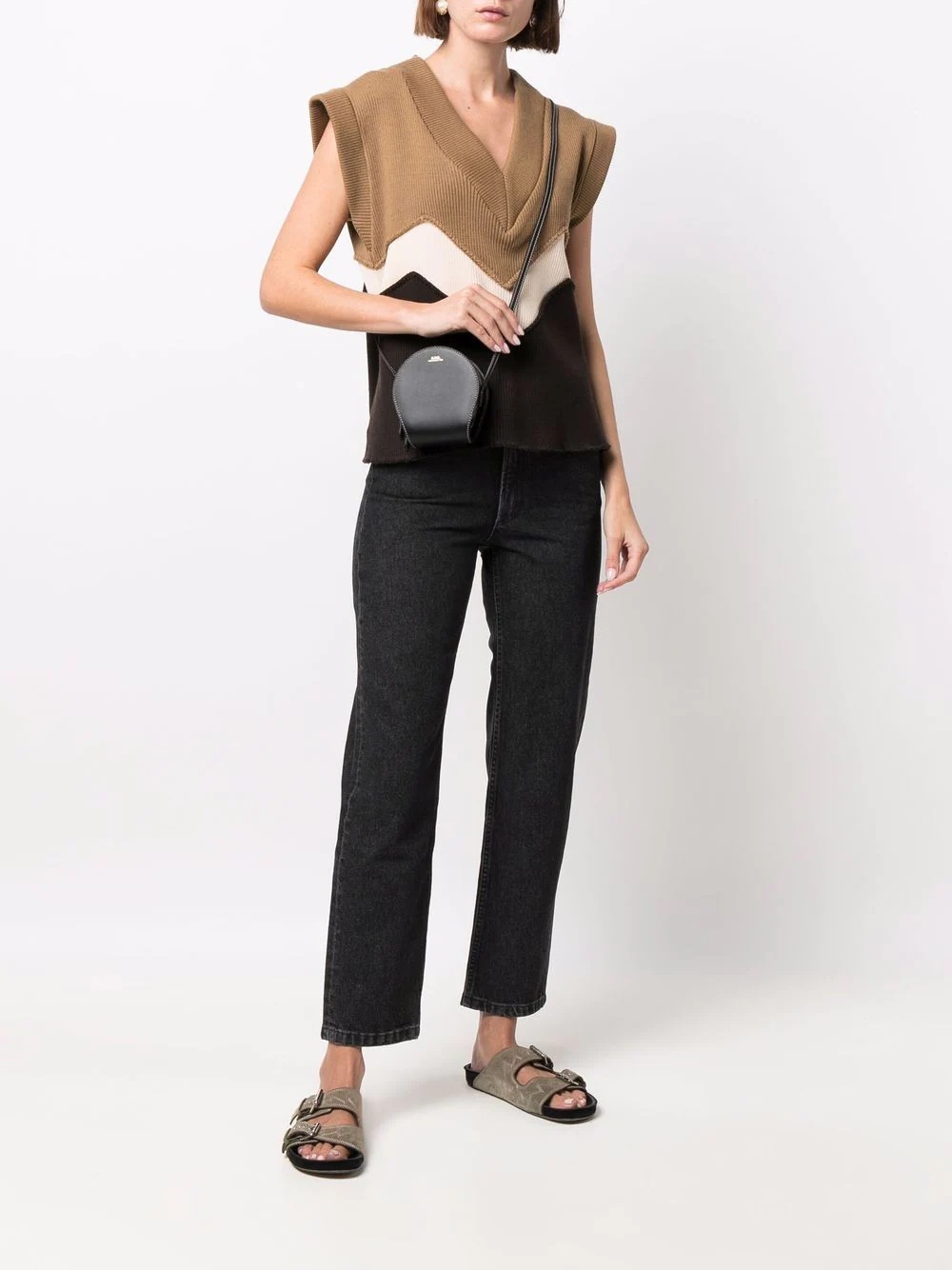 mid-rise straight-leg denim jeans - 2