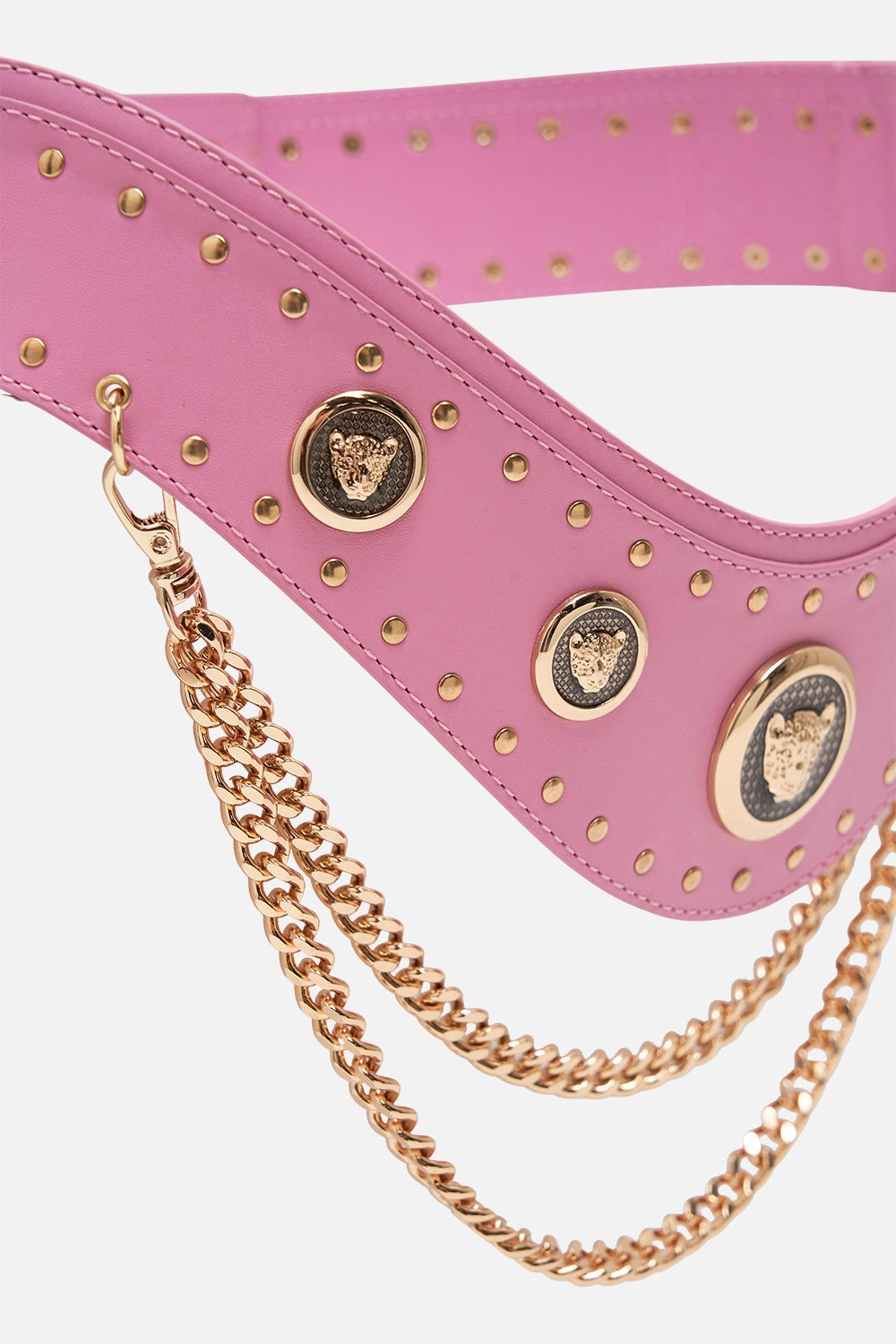 BELT WITH LEOPARD HARDWARE AND CHAINS - 2