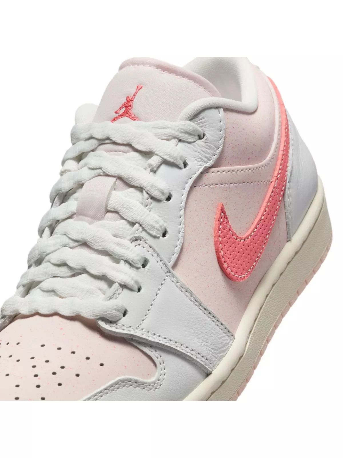 1 Low SE "Summit White/Magic Ember/Light Soft Pink" Women's Shoe - 9