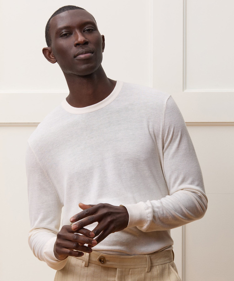 TODD SNYDER Silk-Cashmere Crewneck Sweater outlook