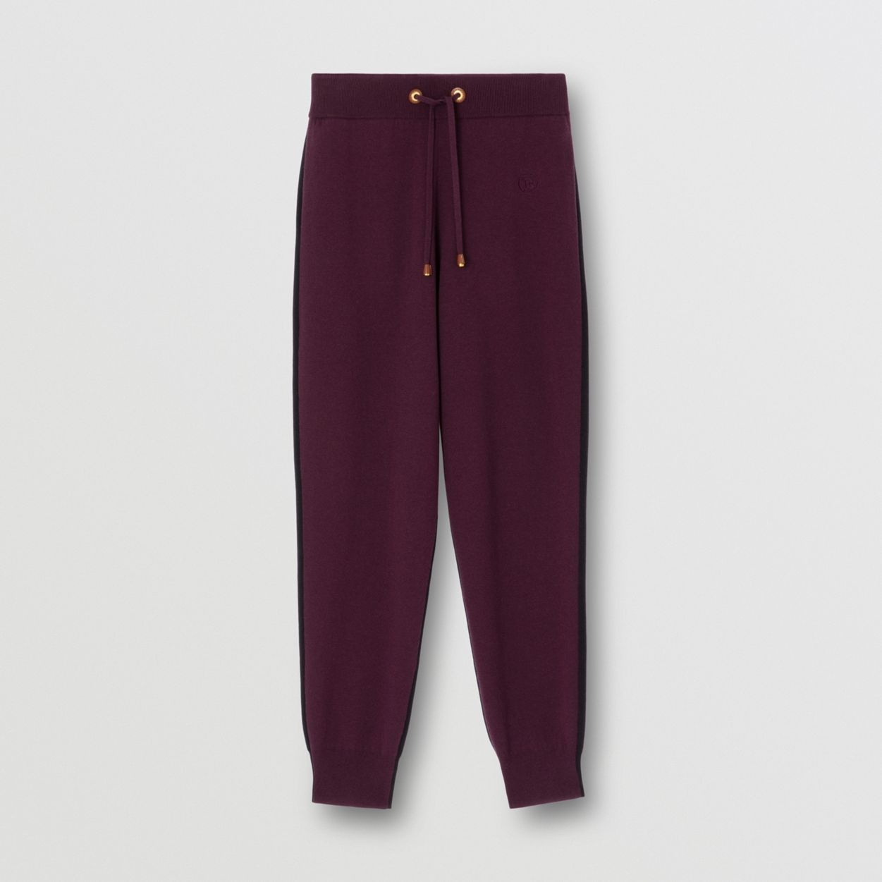 Two-tone Cashmere Cotton Blend Jogging Pants - 1