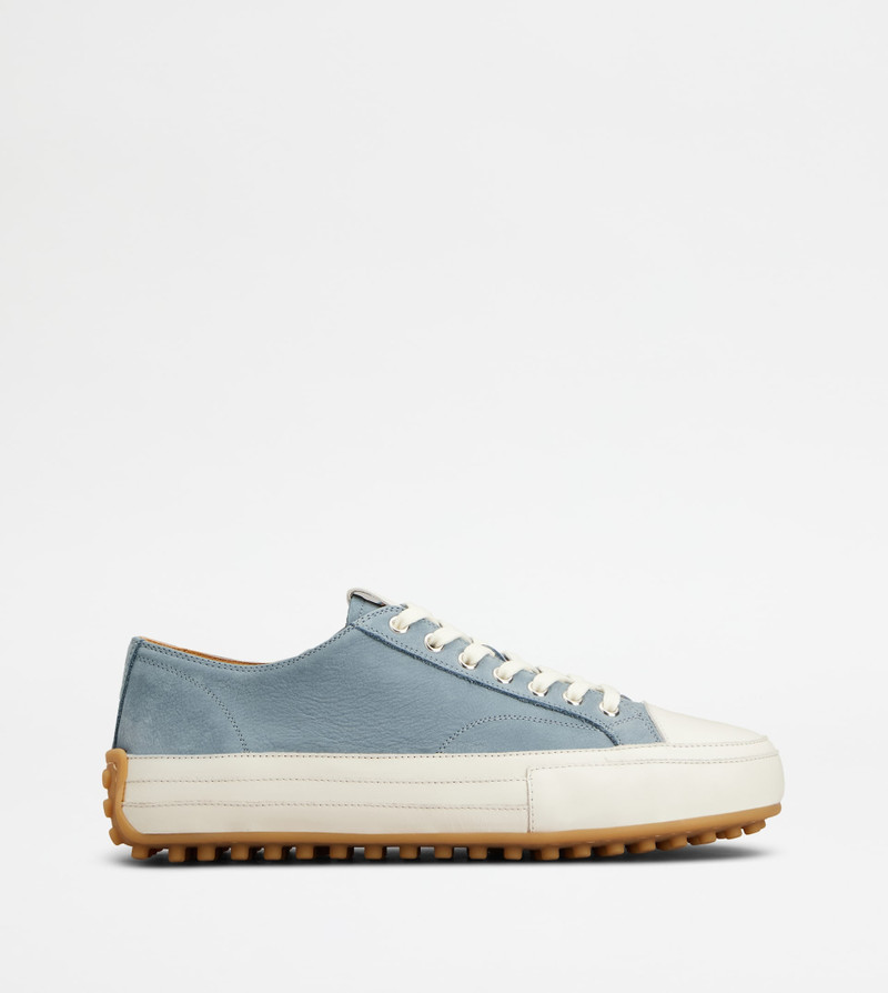 SNEAKERS IN NUBUCK - LIGHT BLUE 1