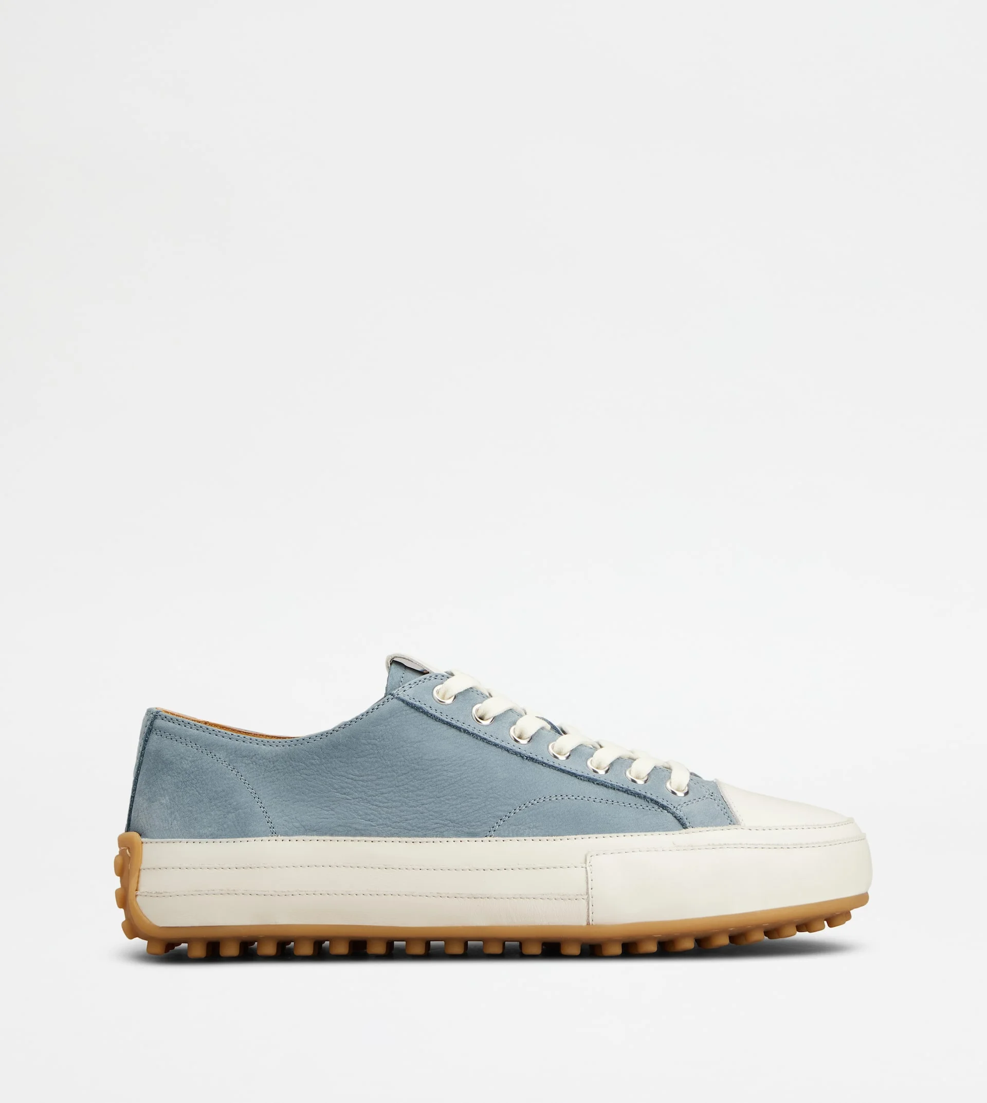 SNEAKERS IN NUBUCK - LIGHT BLUE - 1