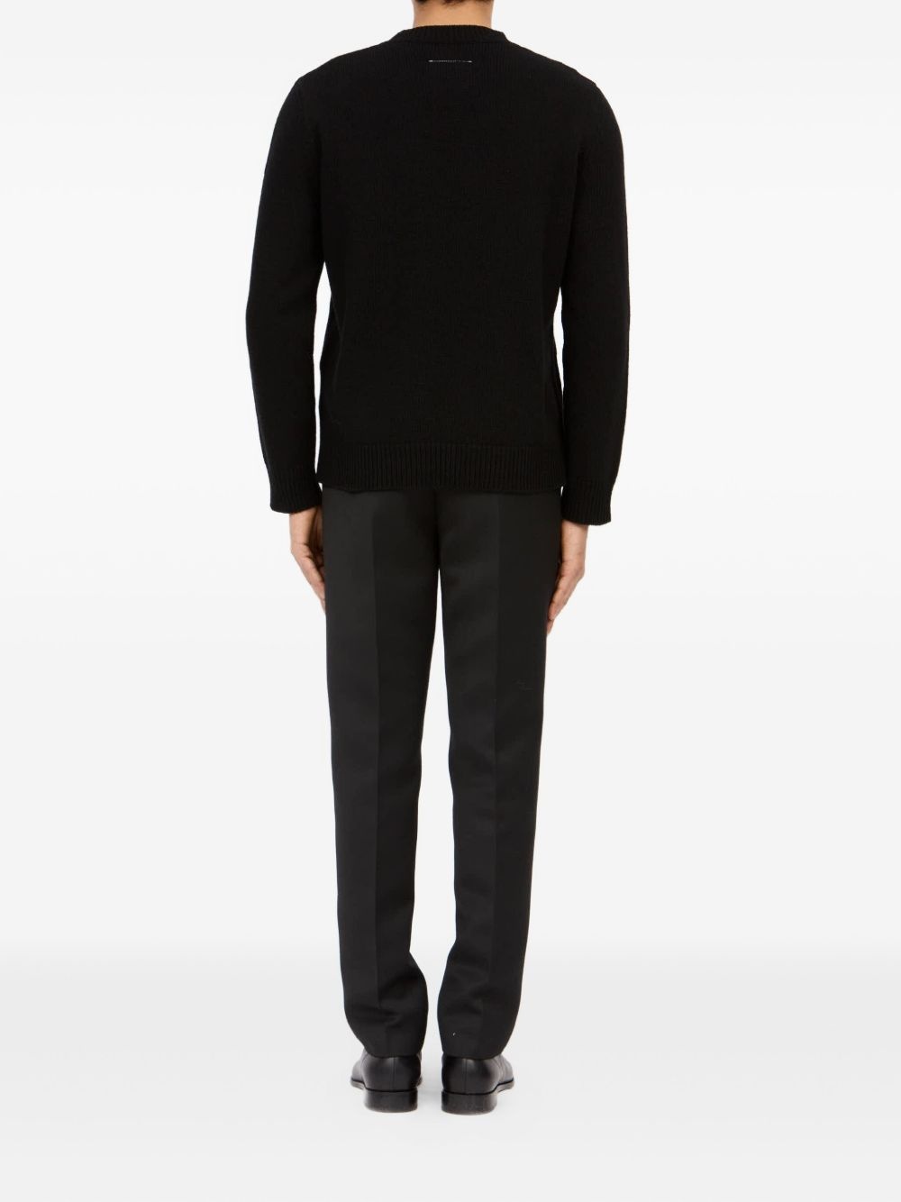 metallic stripe knitted sweater - 4
