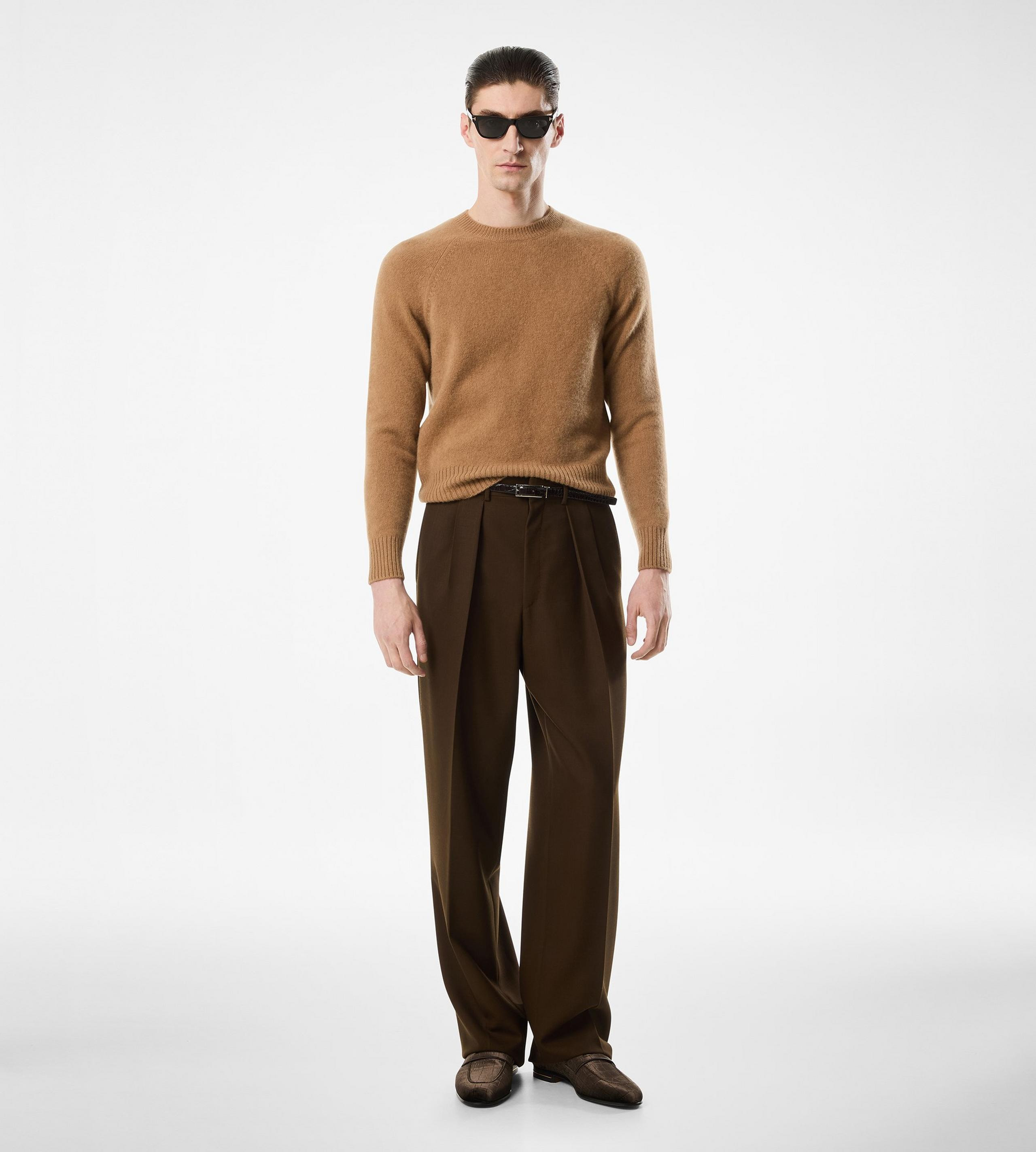 FELTED CASHMERE CREW NECK - 5