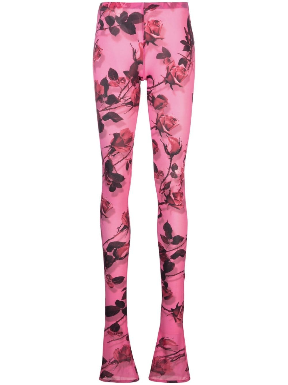 floral-print jersey leggings - 1