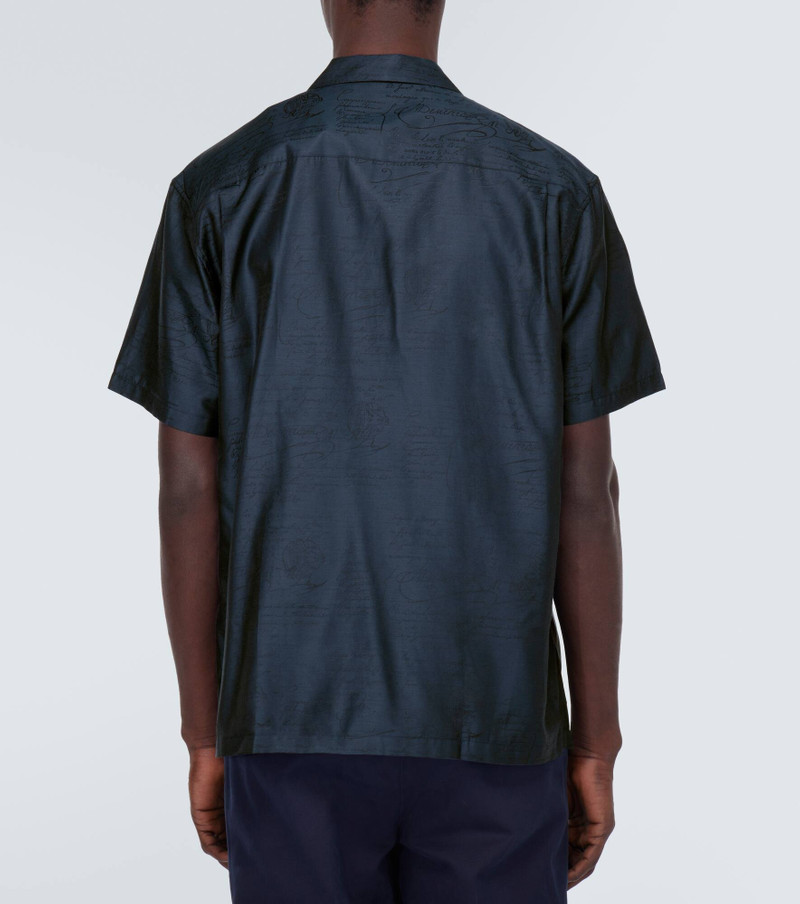 Printed silk and cotton shirt 4