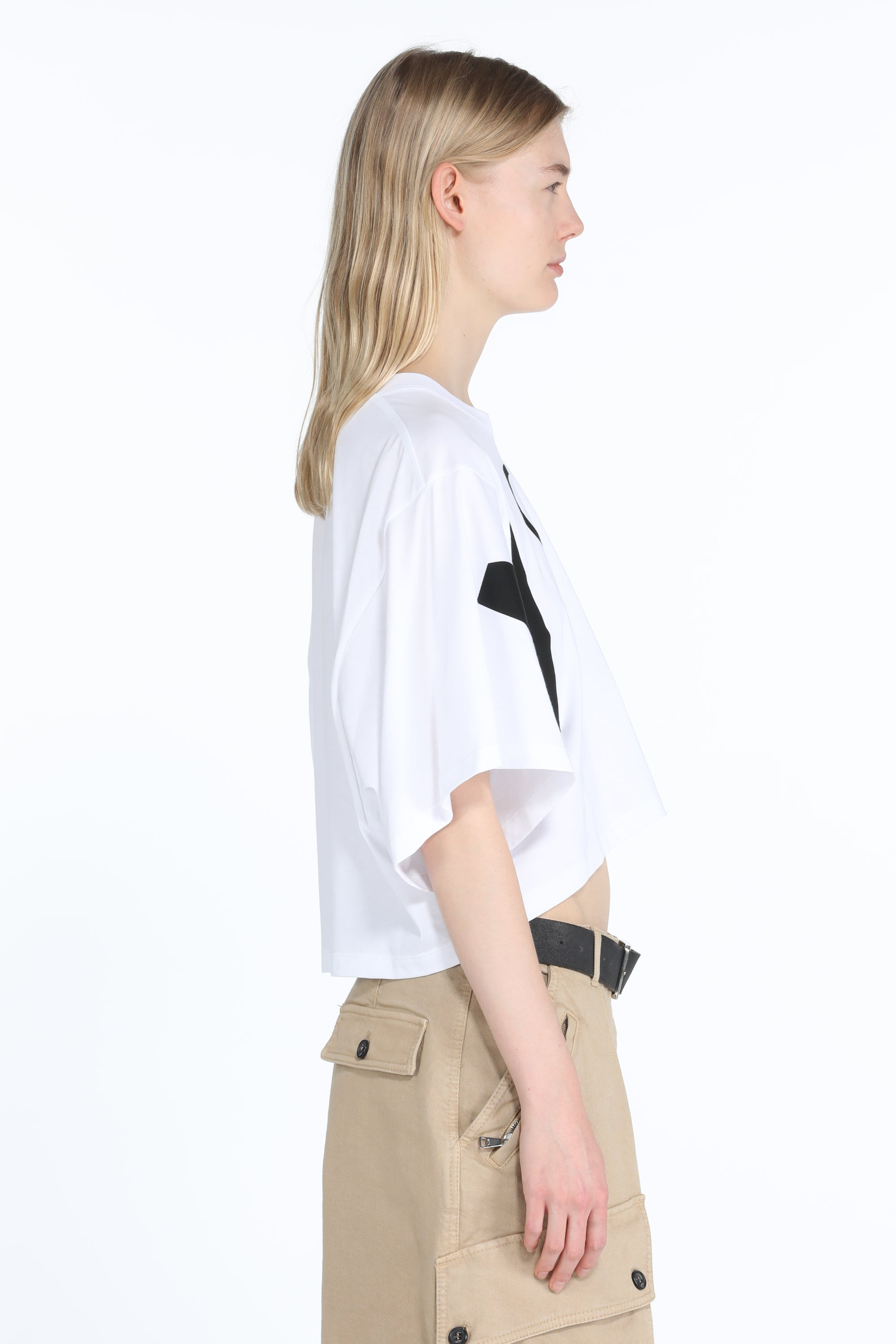 LOGO-PRINT CROPPED T-SHIRT - 3