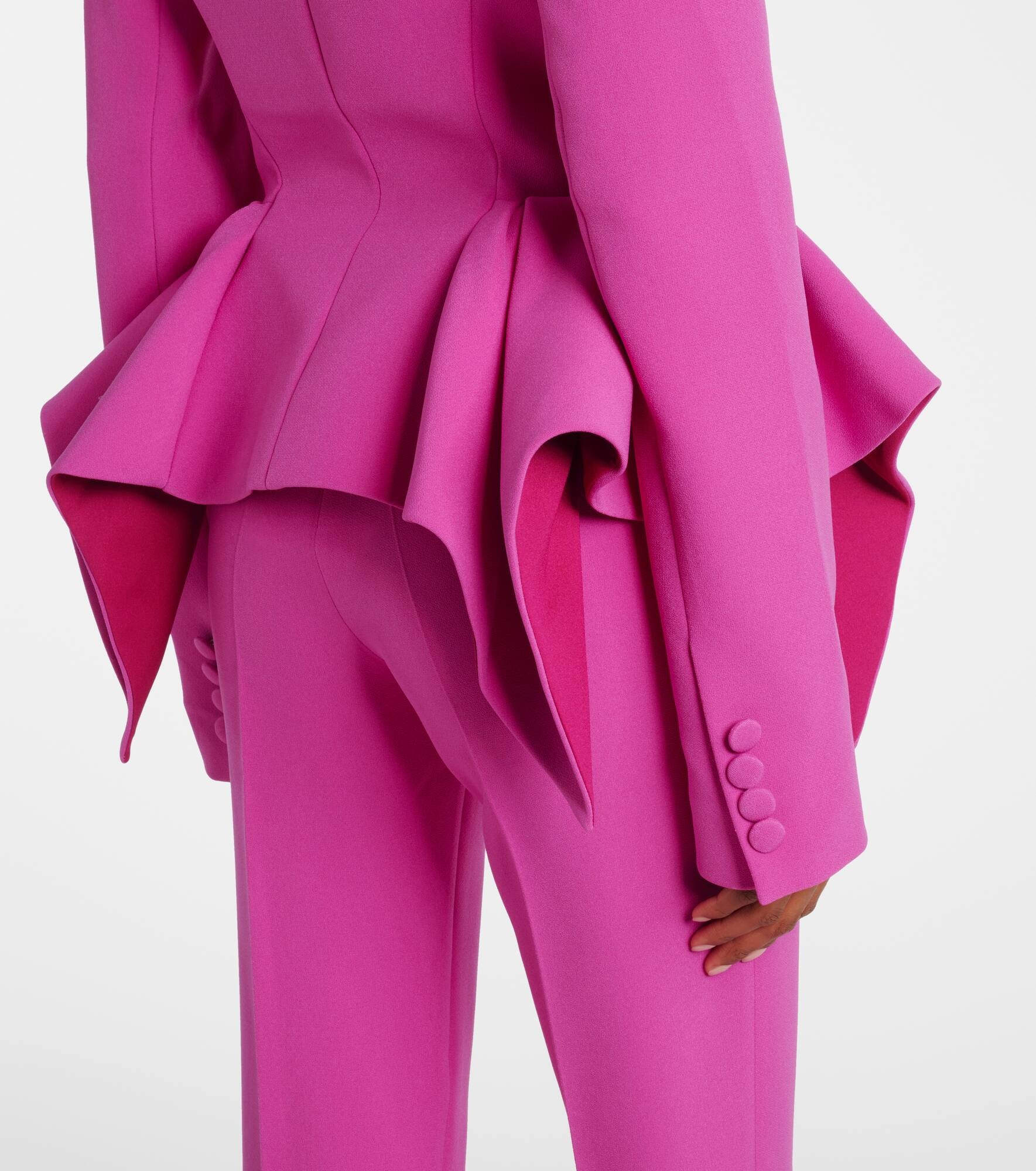 Double-breasted peplum blazer - 6