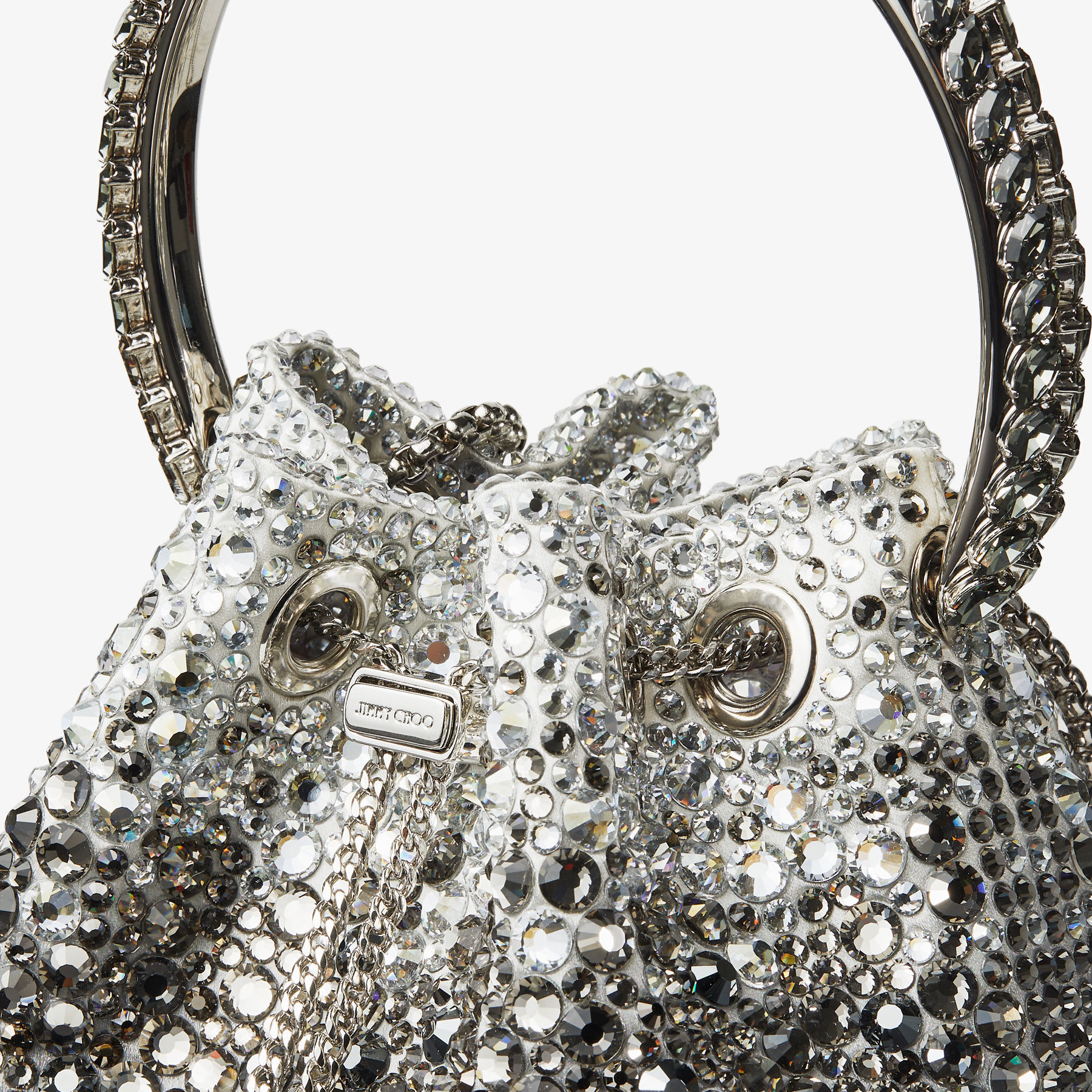 Bon Bon
Black Satin Bag with Crystals - 4