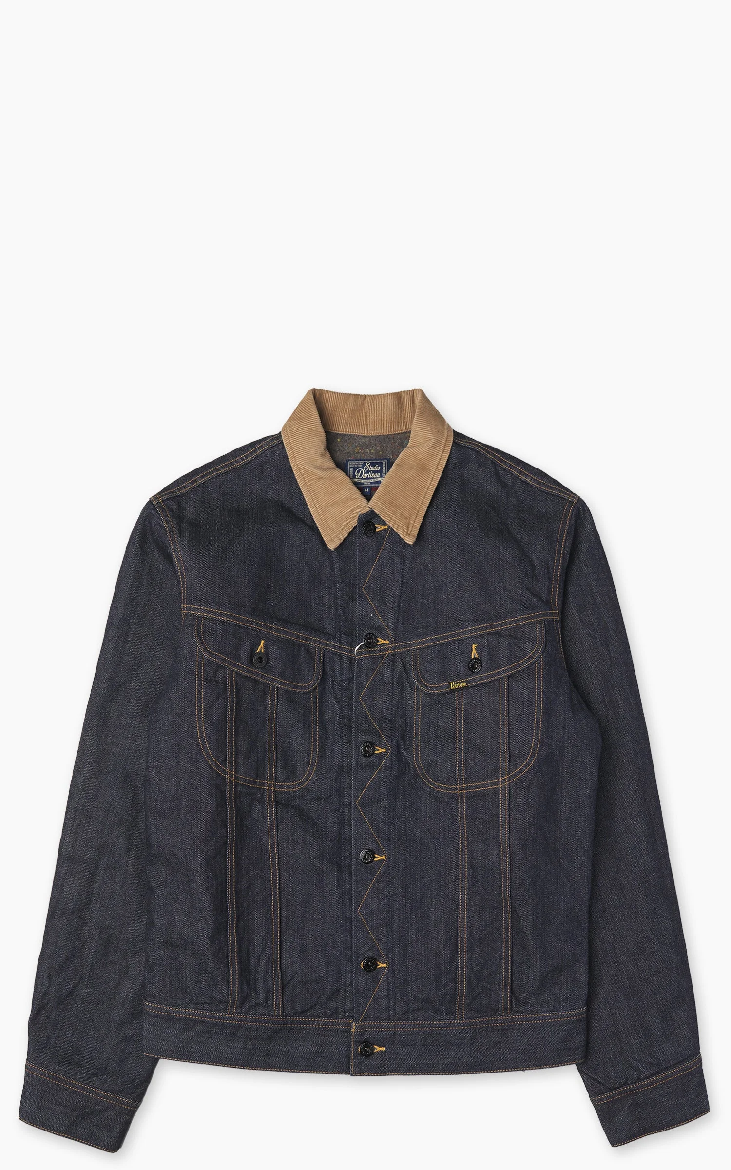 STUDIO D'ARTISAN D4187 BLANKET LINED DENIM WESTERN JACKET INDIGO - 1