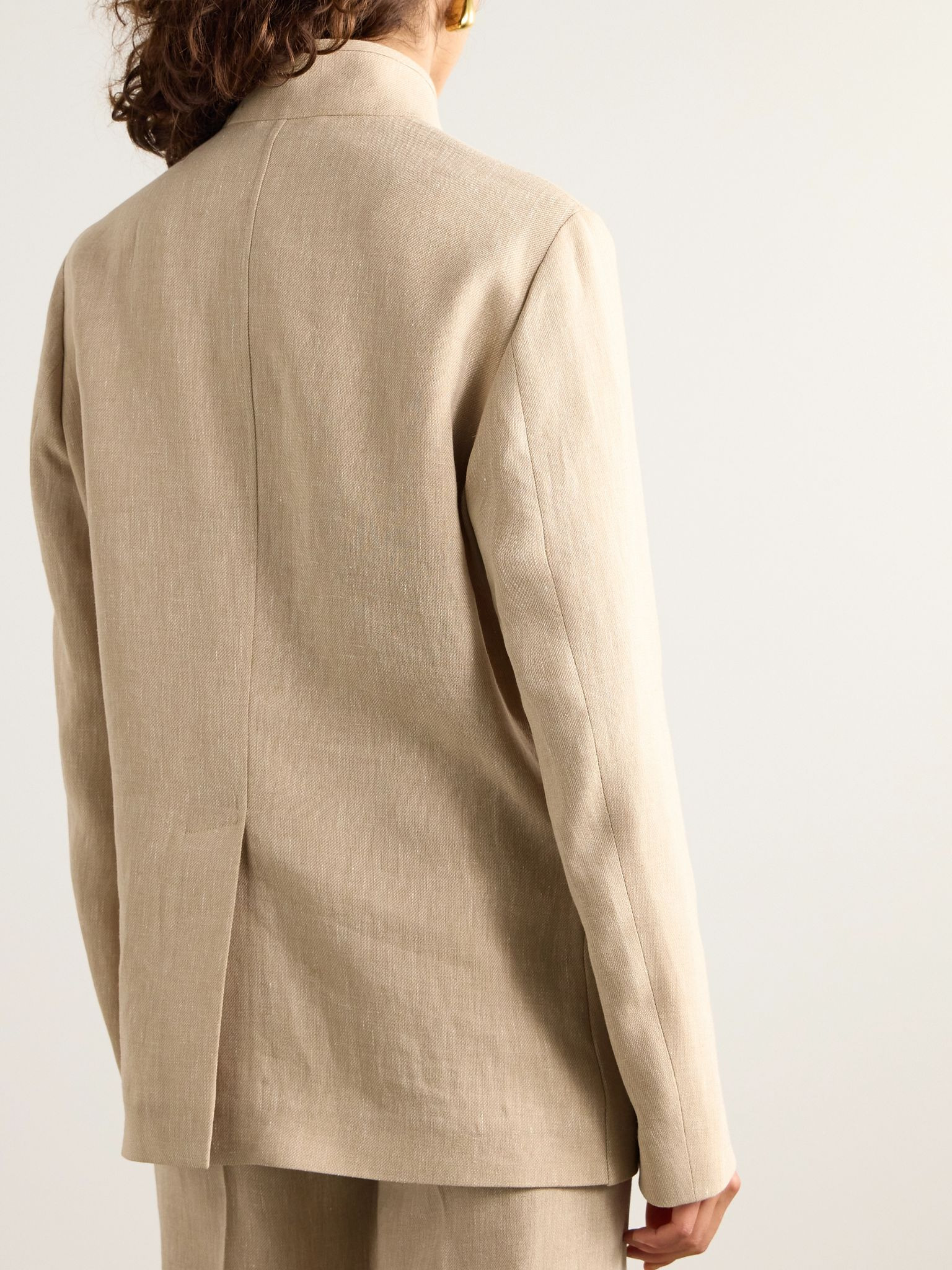 Spagna flax jacket Beige - 3