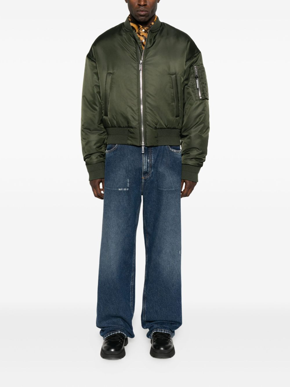 zip-front bomber jacket - 2