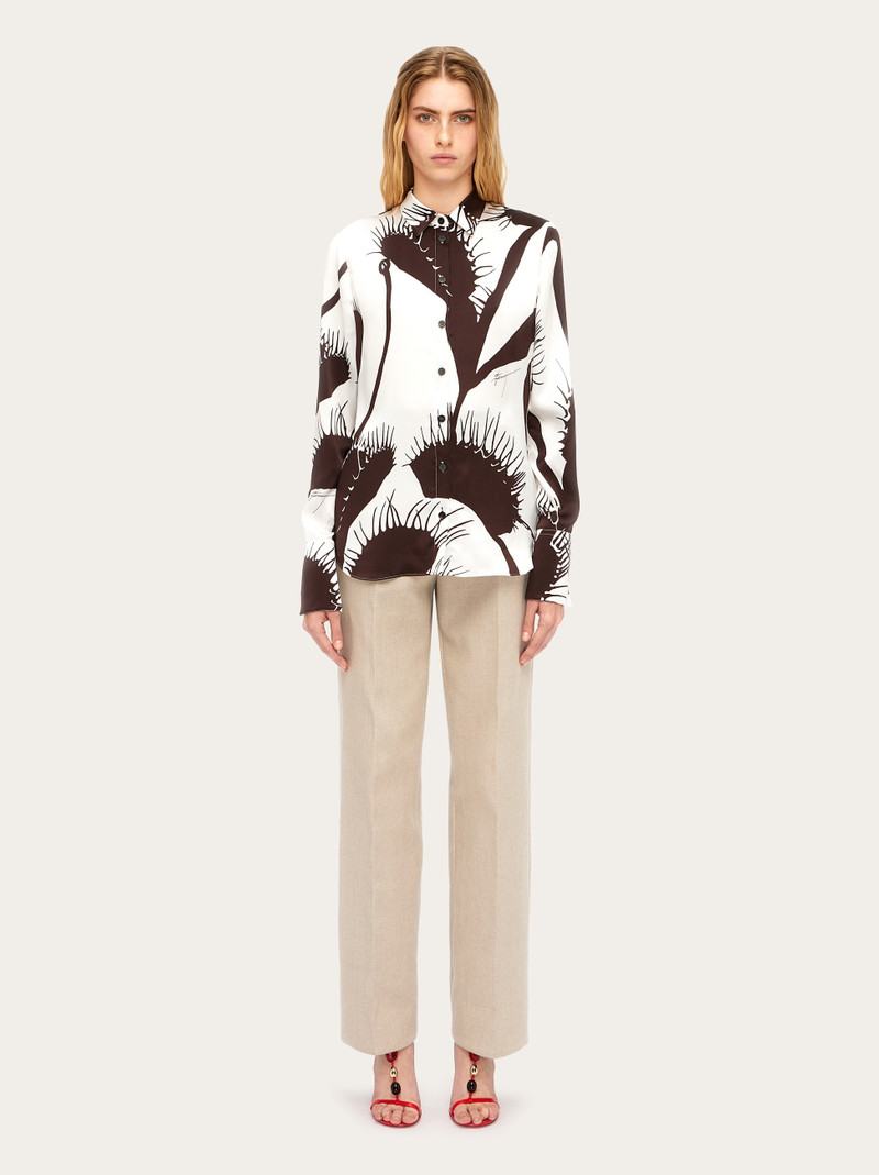 Venus print silk shirt 6