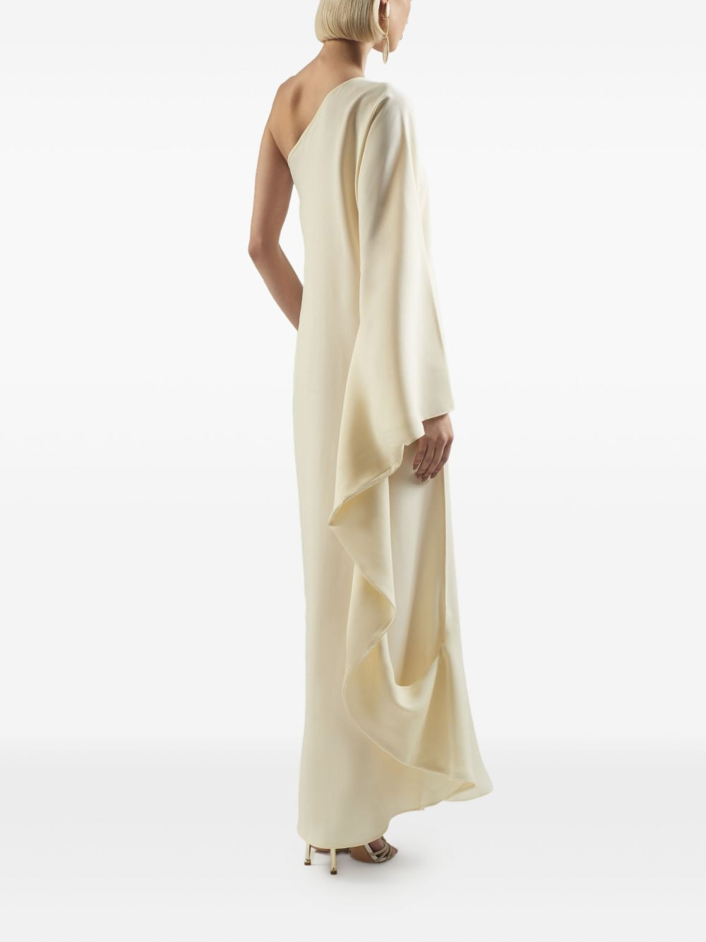 Balear one-shoulder draped maxi dress - 4