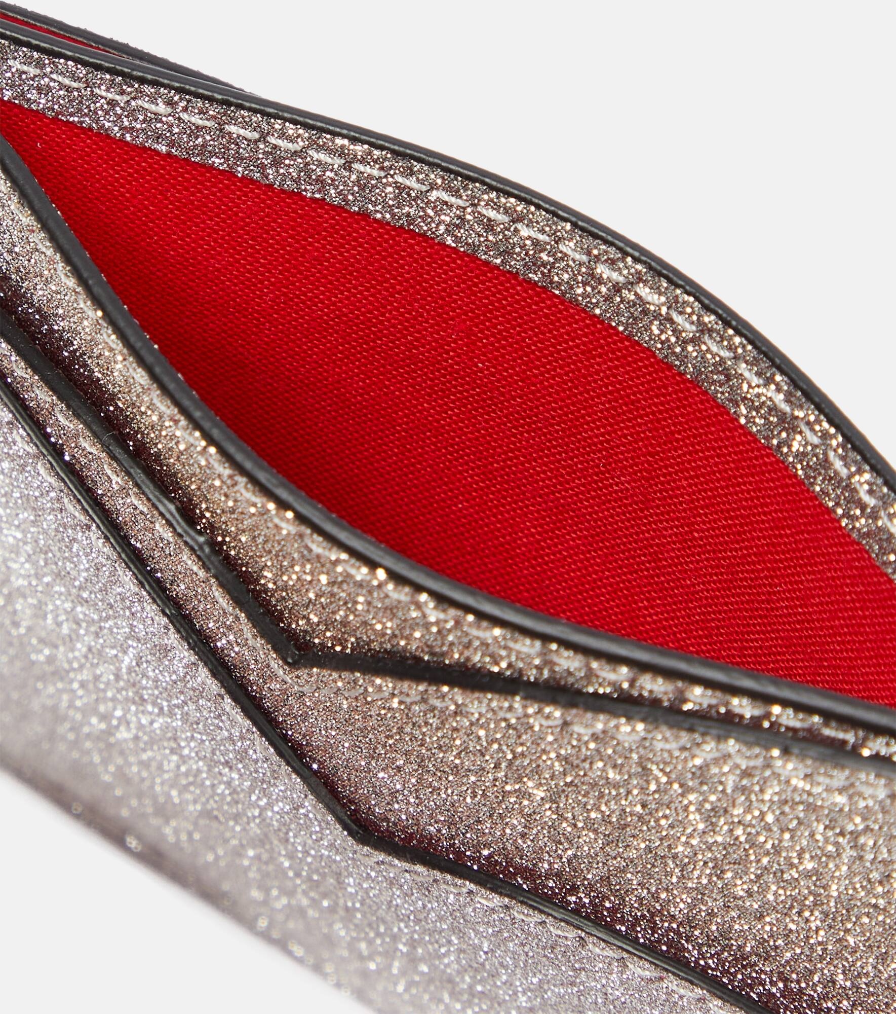 Hot Chick glittered leather card holder - 2