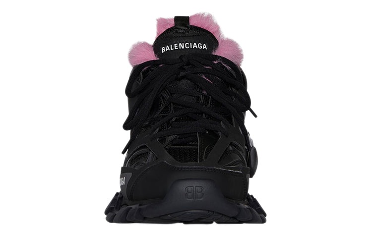 (WMNS) Balenciaga Track Sneakers 'Black Fake Fur Pink' 668555W3CQ61050 - 3