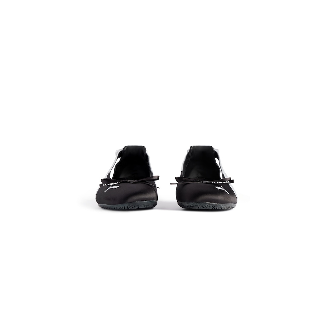Women's Speedcat Ballet Satin Balenciaga in Black/white - 3
