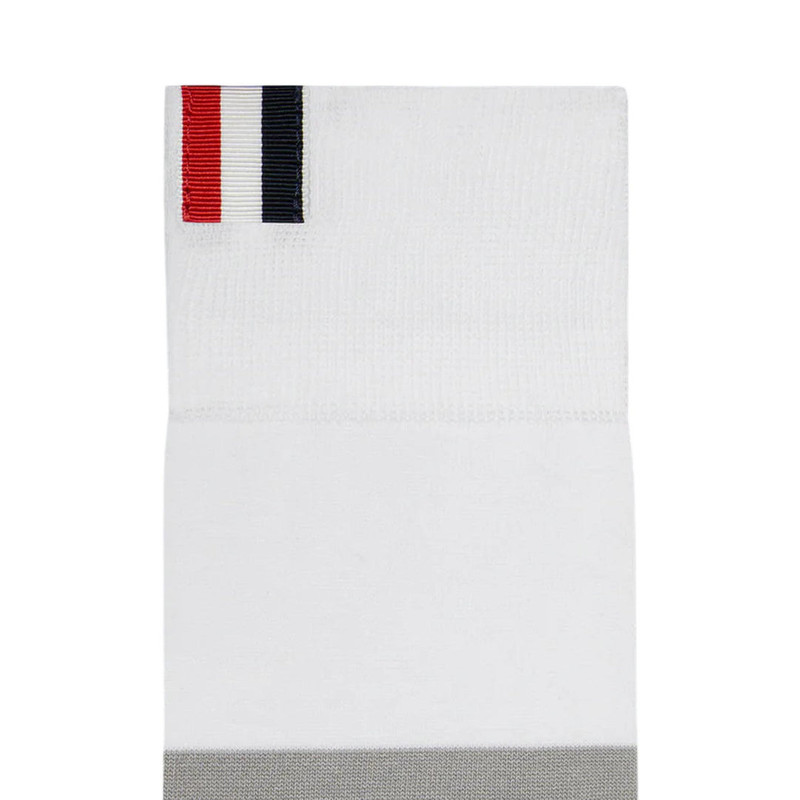 Thom Browne Lightweight Cotton 4-Bar Mid Calf Socks Women outlook