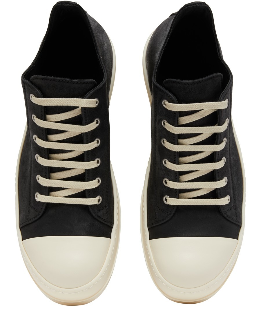 Leather low sneakers - 4