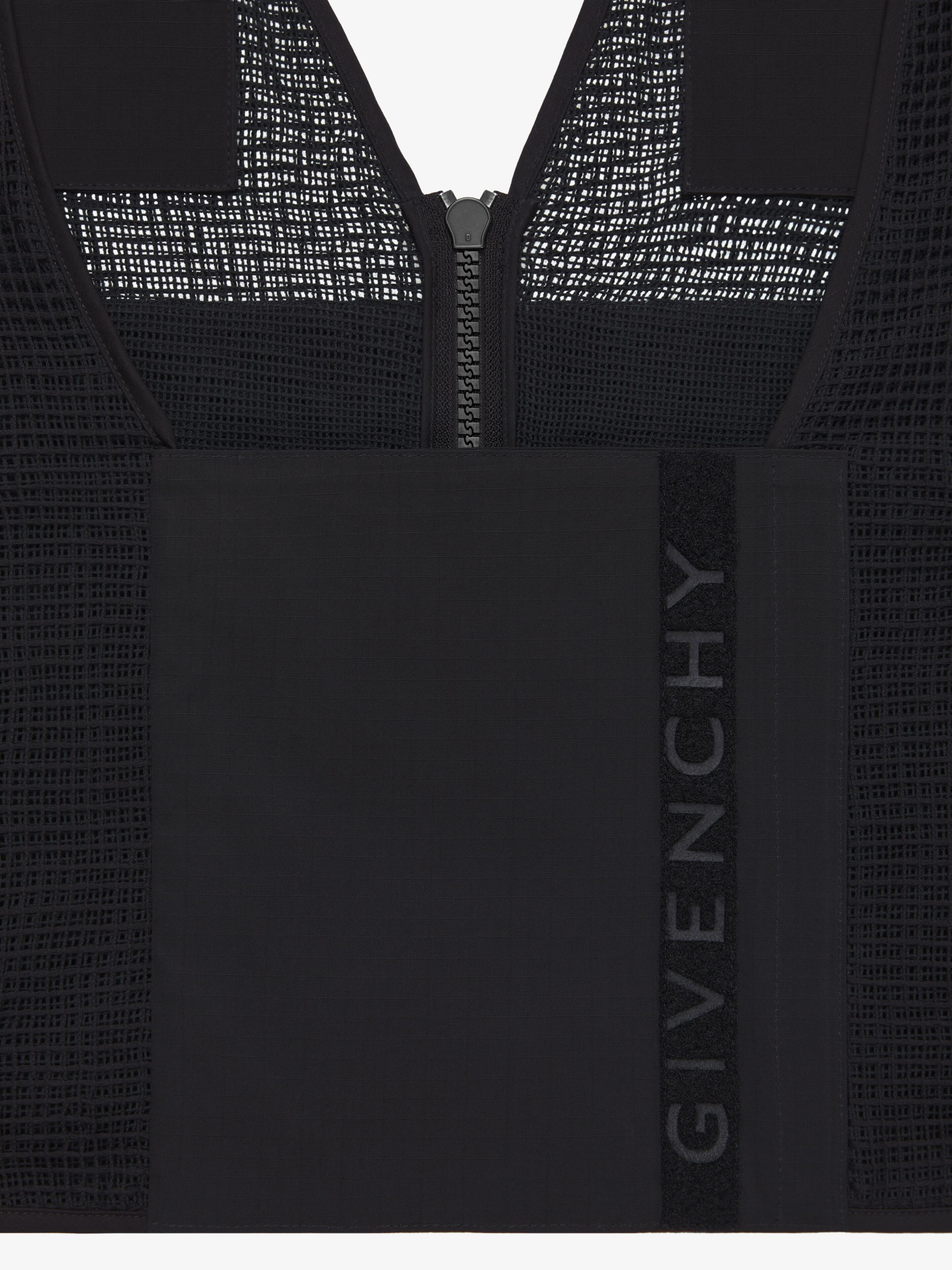 SLEEVELESS CARGO JACKET IN COTTON - 8