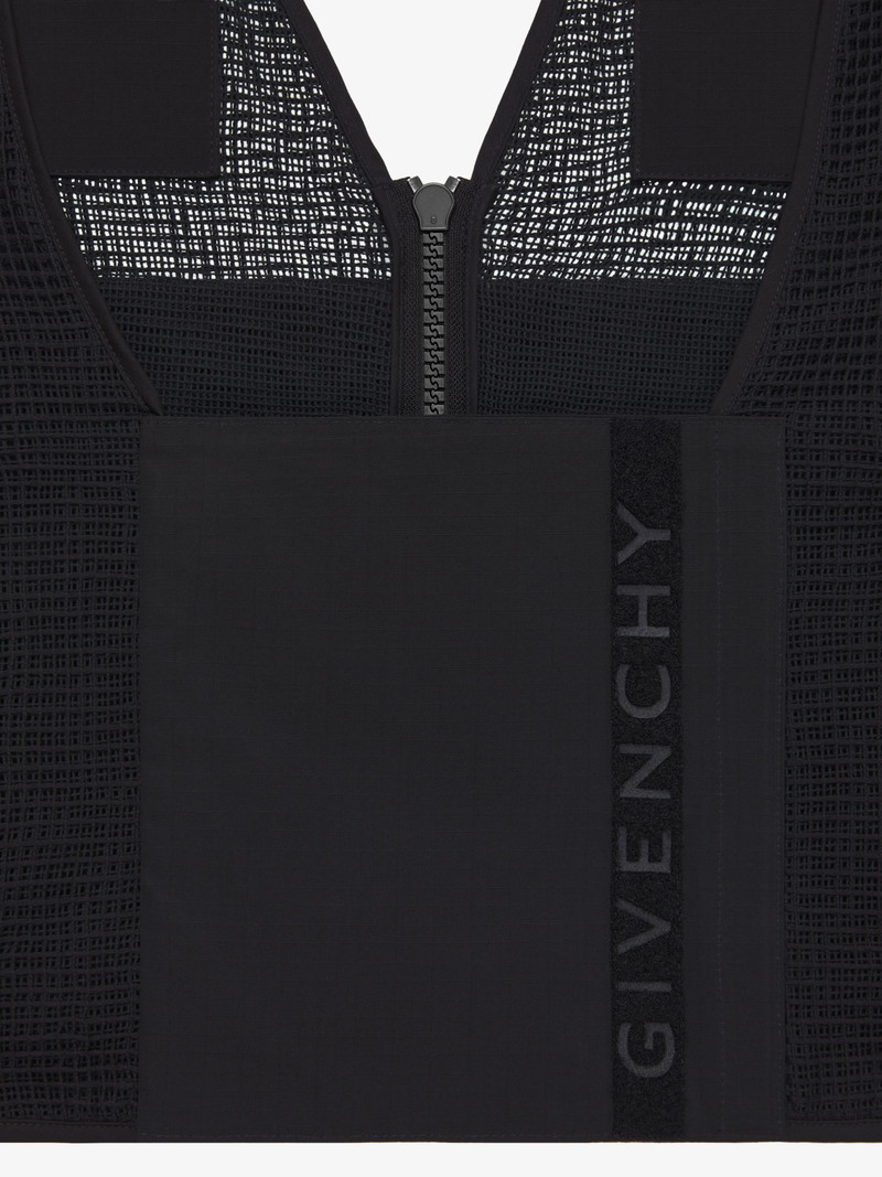 SLEEVELESS CARGO JACKET IN COTTON 8