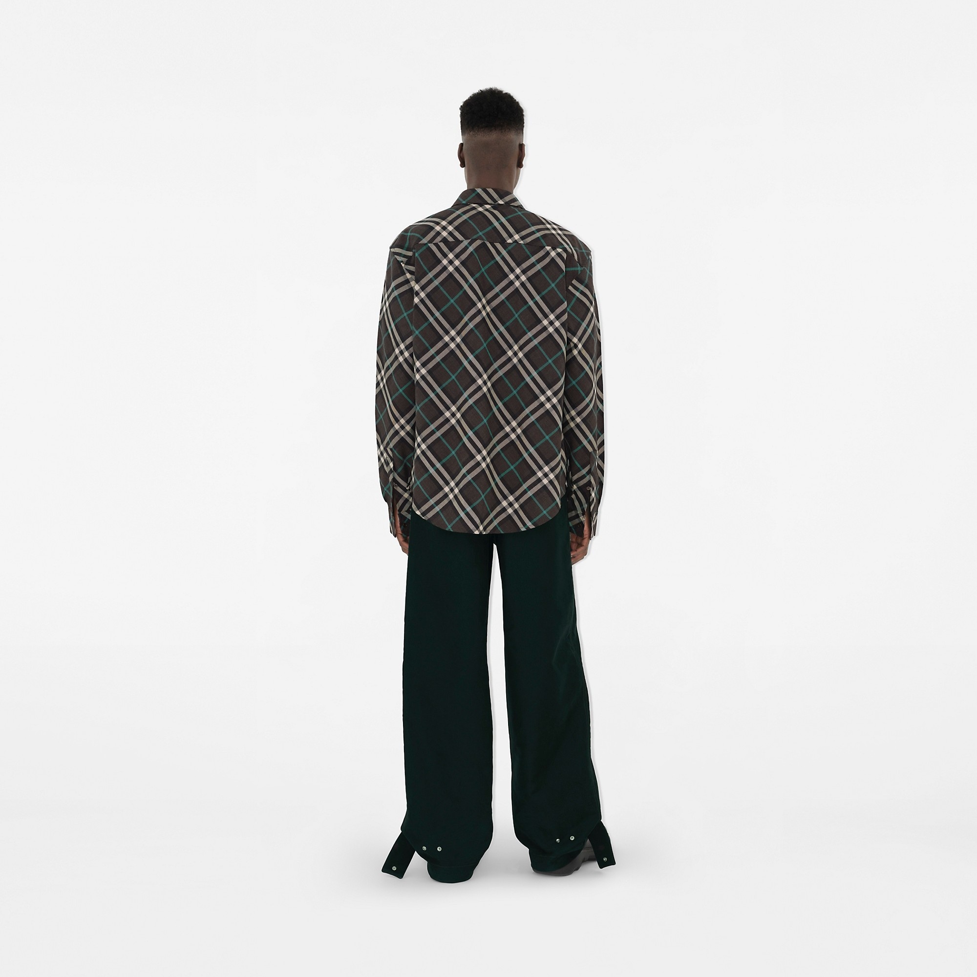 Check Wool Blend Shirt - 4