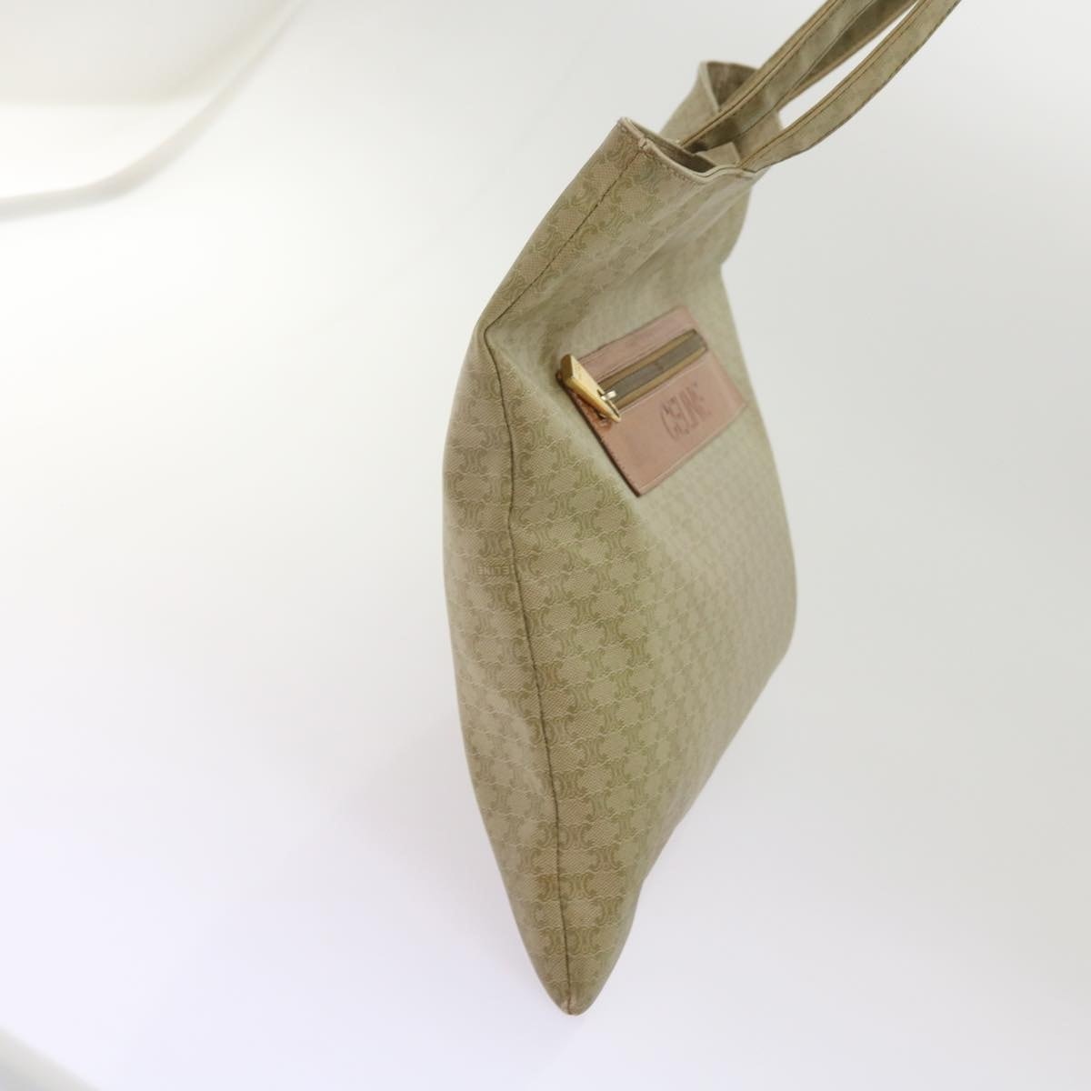 CELINE Macadam Canvas Tote Bag Beige - 6