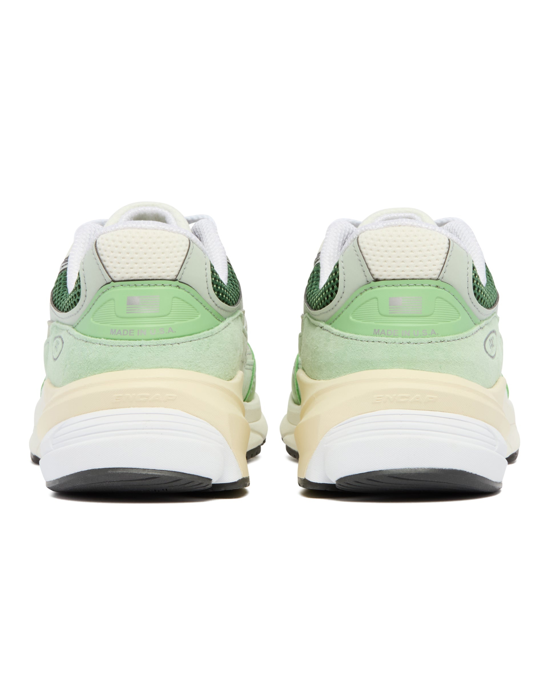 Green Made in USA 990v6 Sneakers - 6