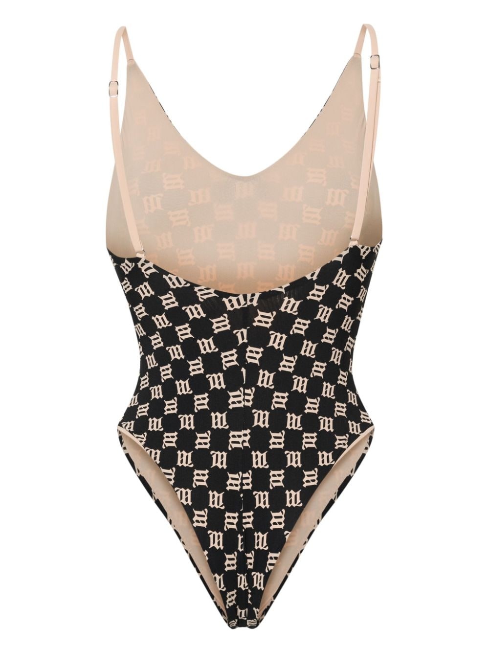 monogram-pattern swimsuit - 2