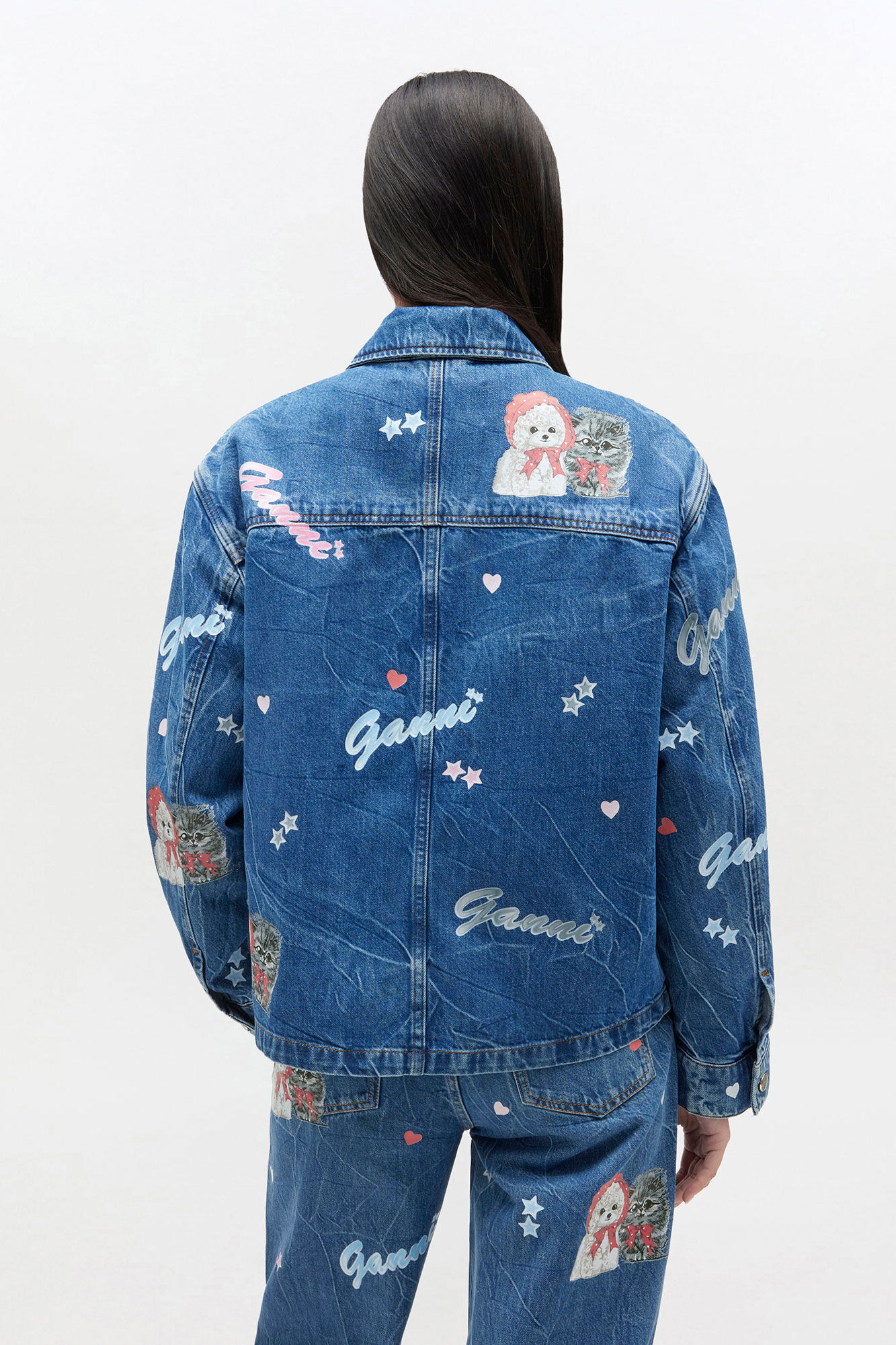 STARRY ANIMAL DENIM JACKET - 4