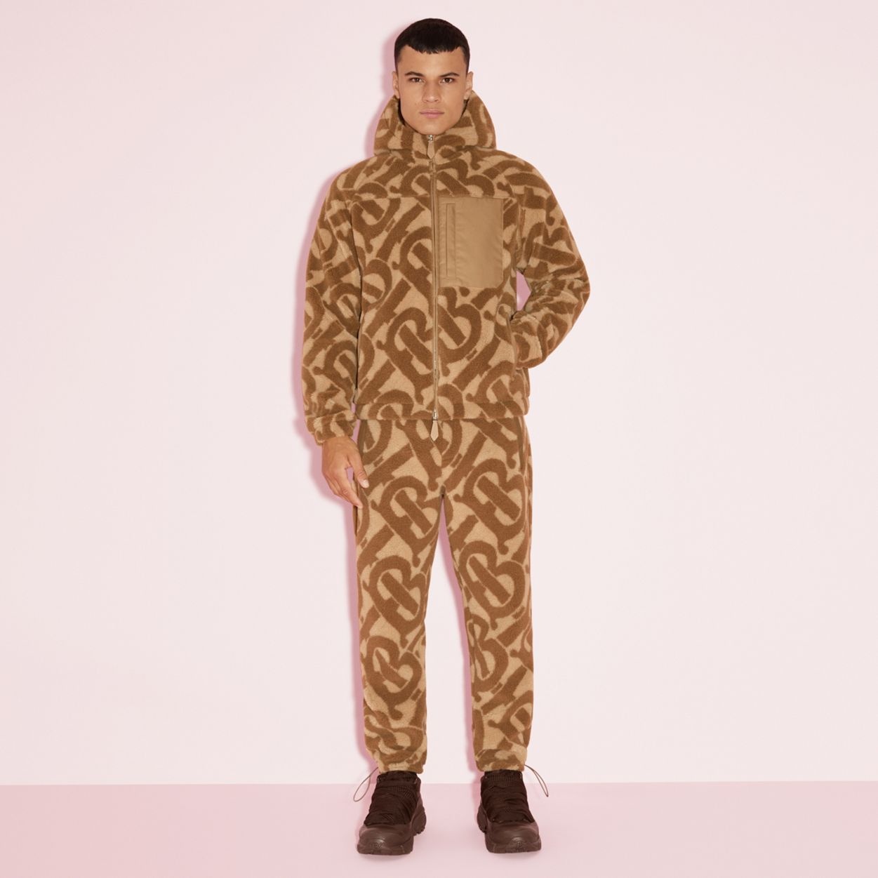 Monogram Fleece Jacquard Jogging Pants - 6