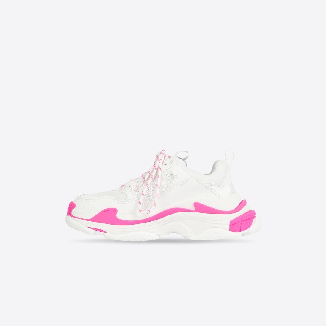 Men's Triple S Sneaker in Fluo Pink/white - 4