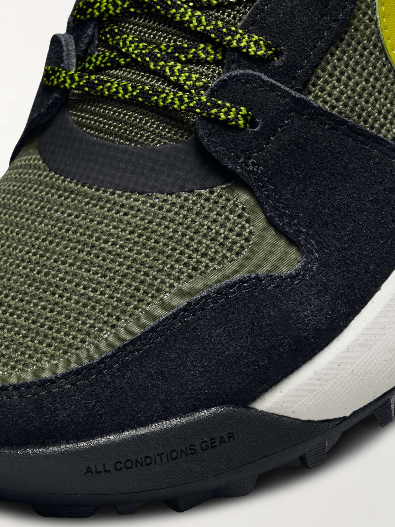 ACG Lowcate Leather-Trimmed Suede and Mesh Sneakers - 5