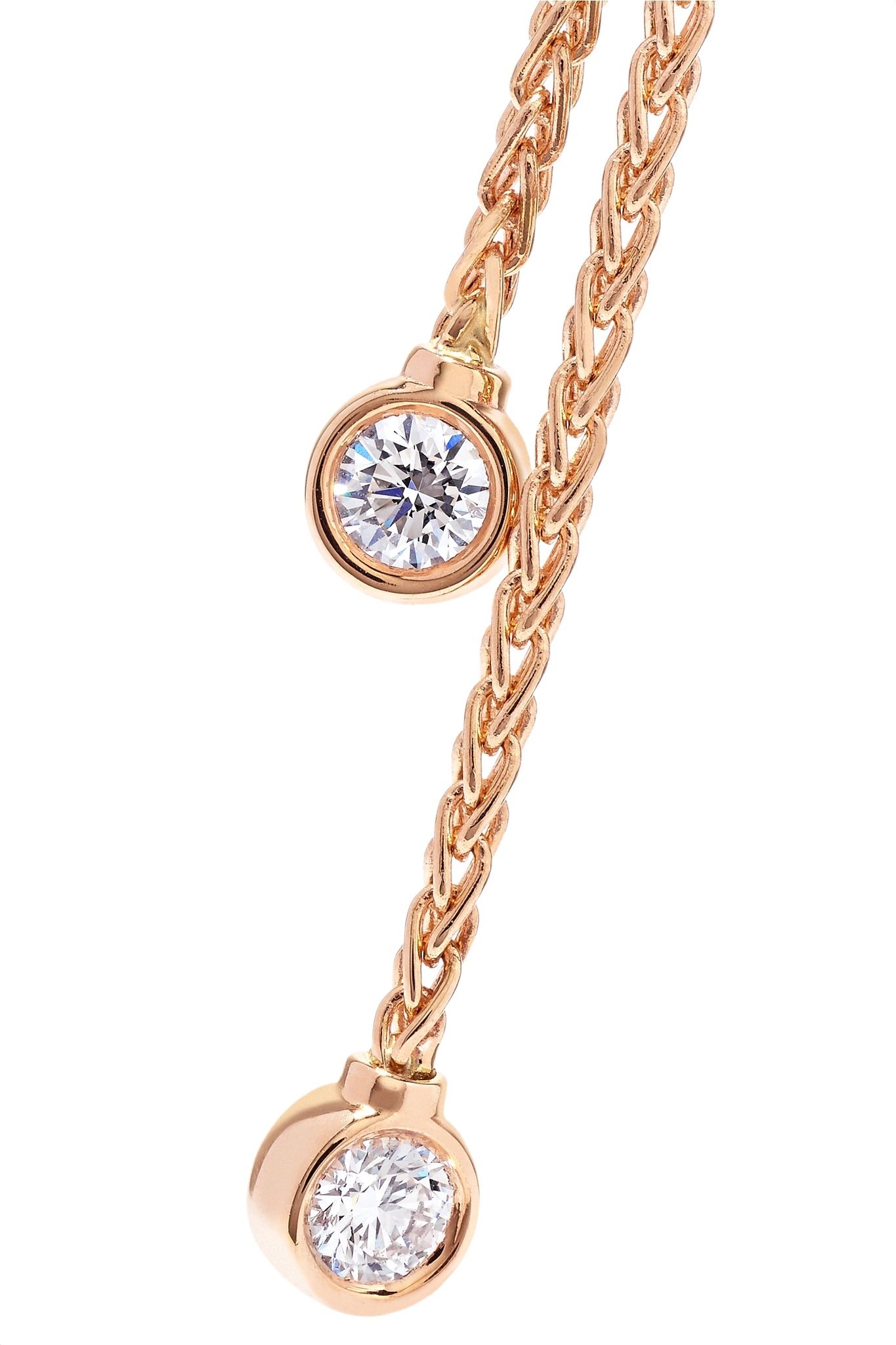 Possession 18-karat rose gold diamond earrings - 4