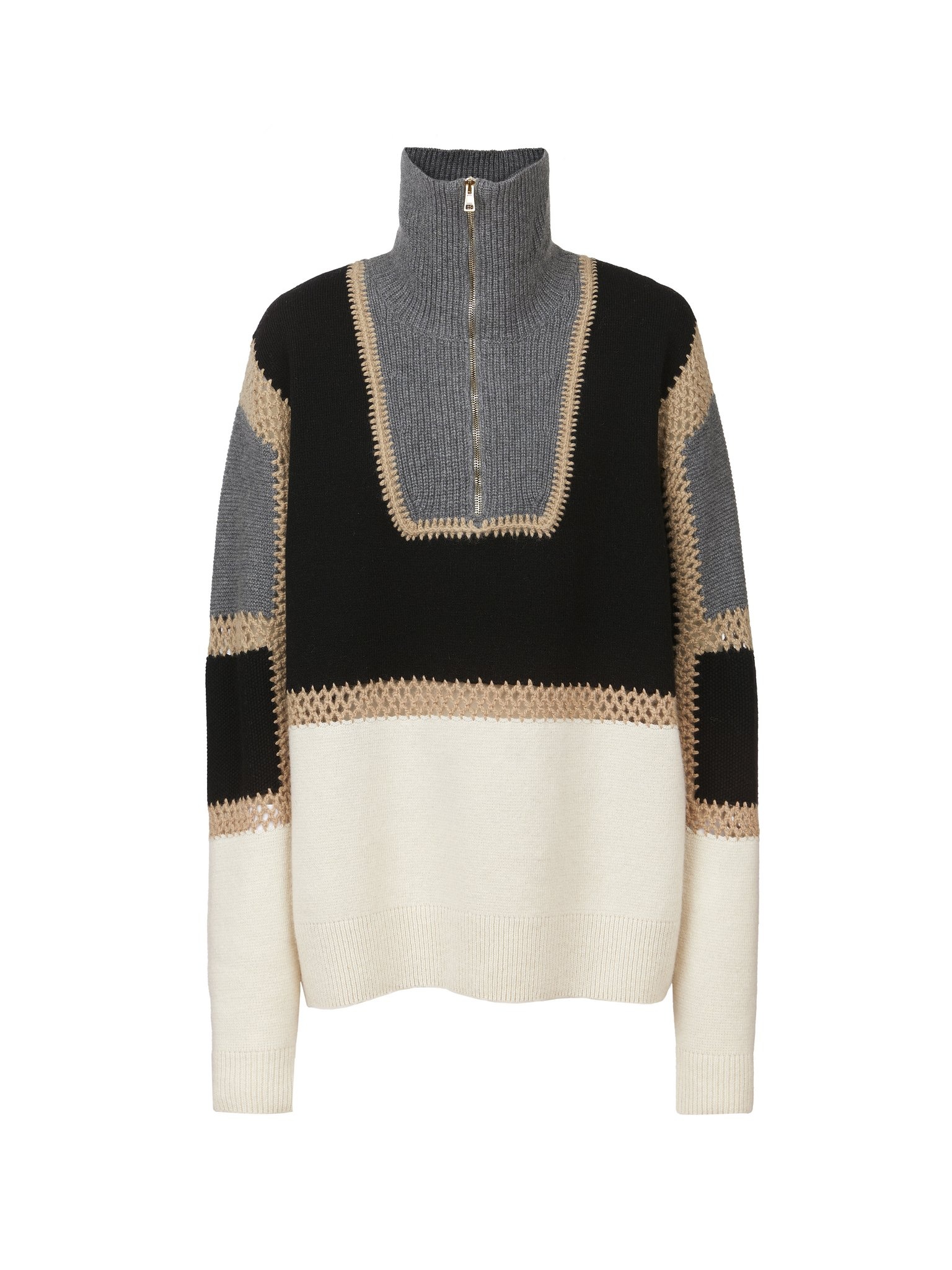 ZIPPED SWEATER - 1