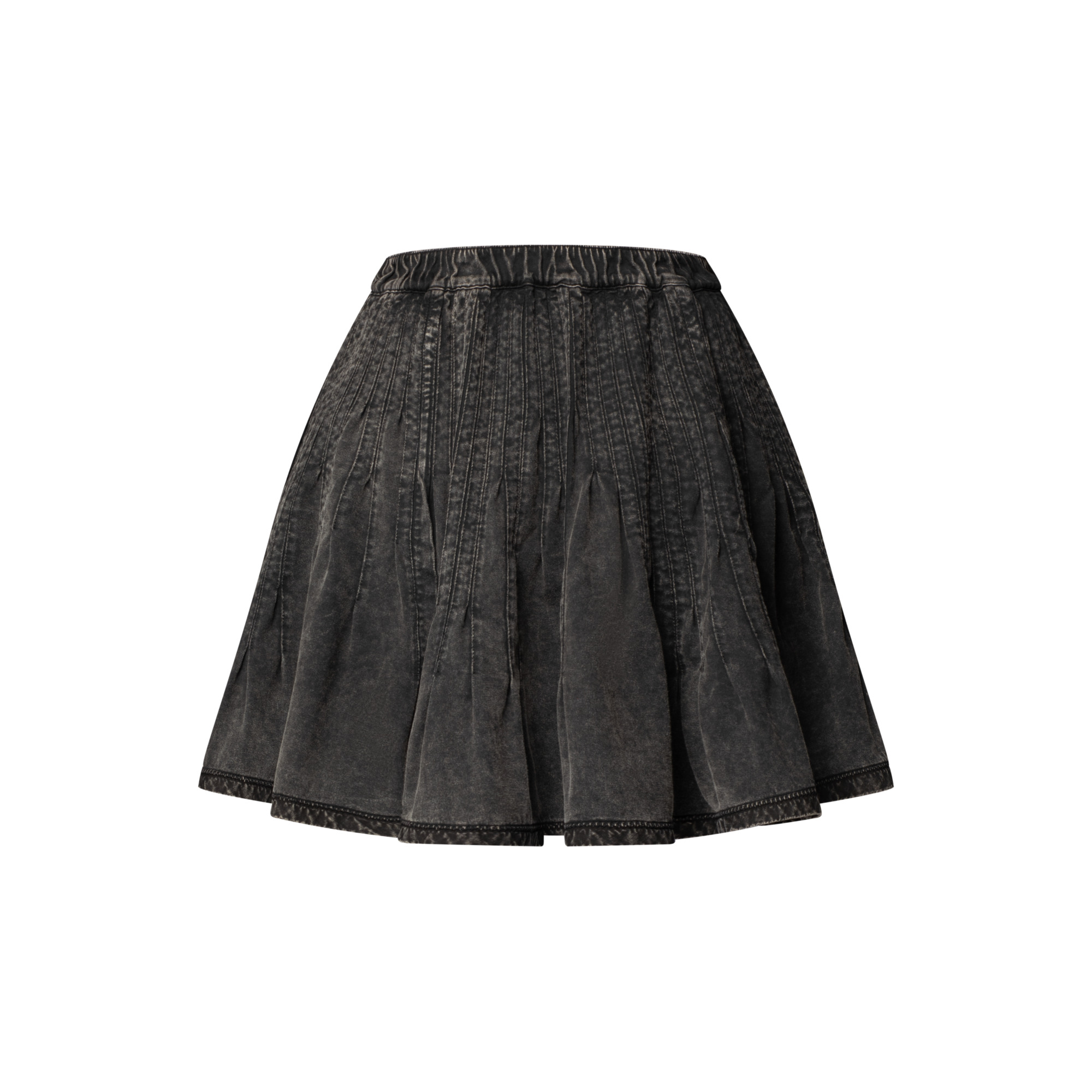 Pleated Jersey Skirt - 3
