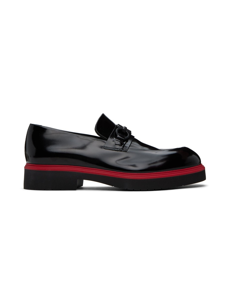 Black Gancini Loafers - 1