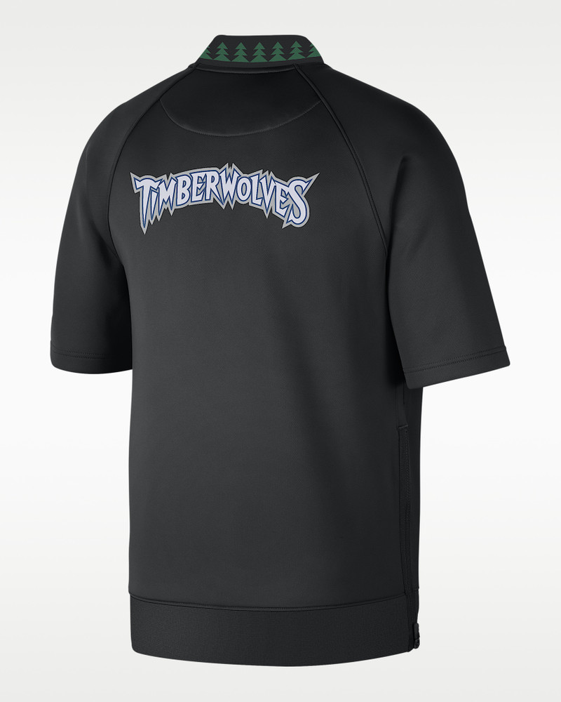 Nike Minnesota Timberwolves Hardwood Classics Men's Nike Dri-FIT NBA Short-Sleeve Jacket outlook