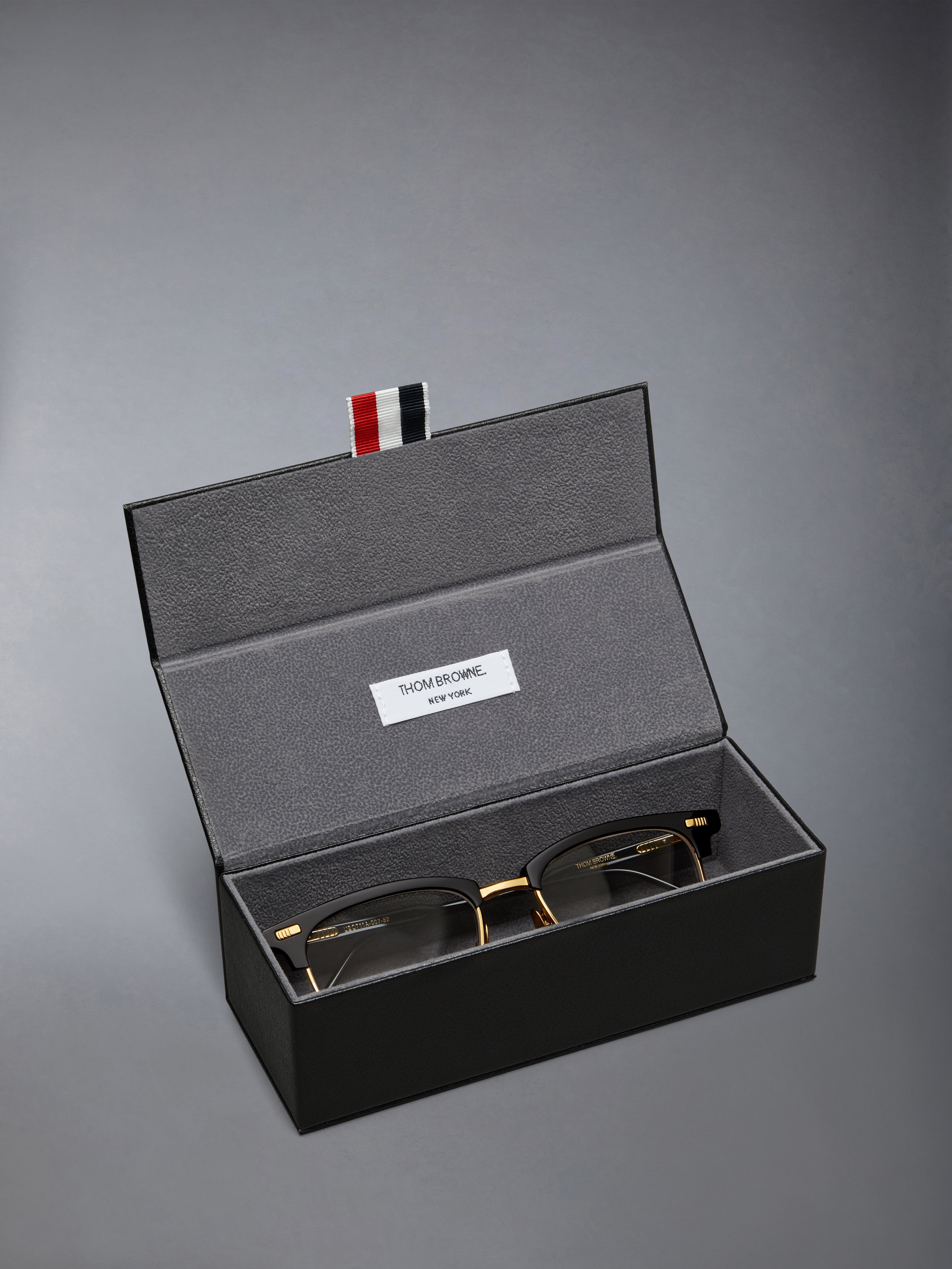 ACETATE AND TITANIUM RECTANGULAR EYEGLASSES - 4