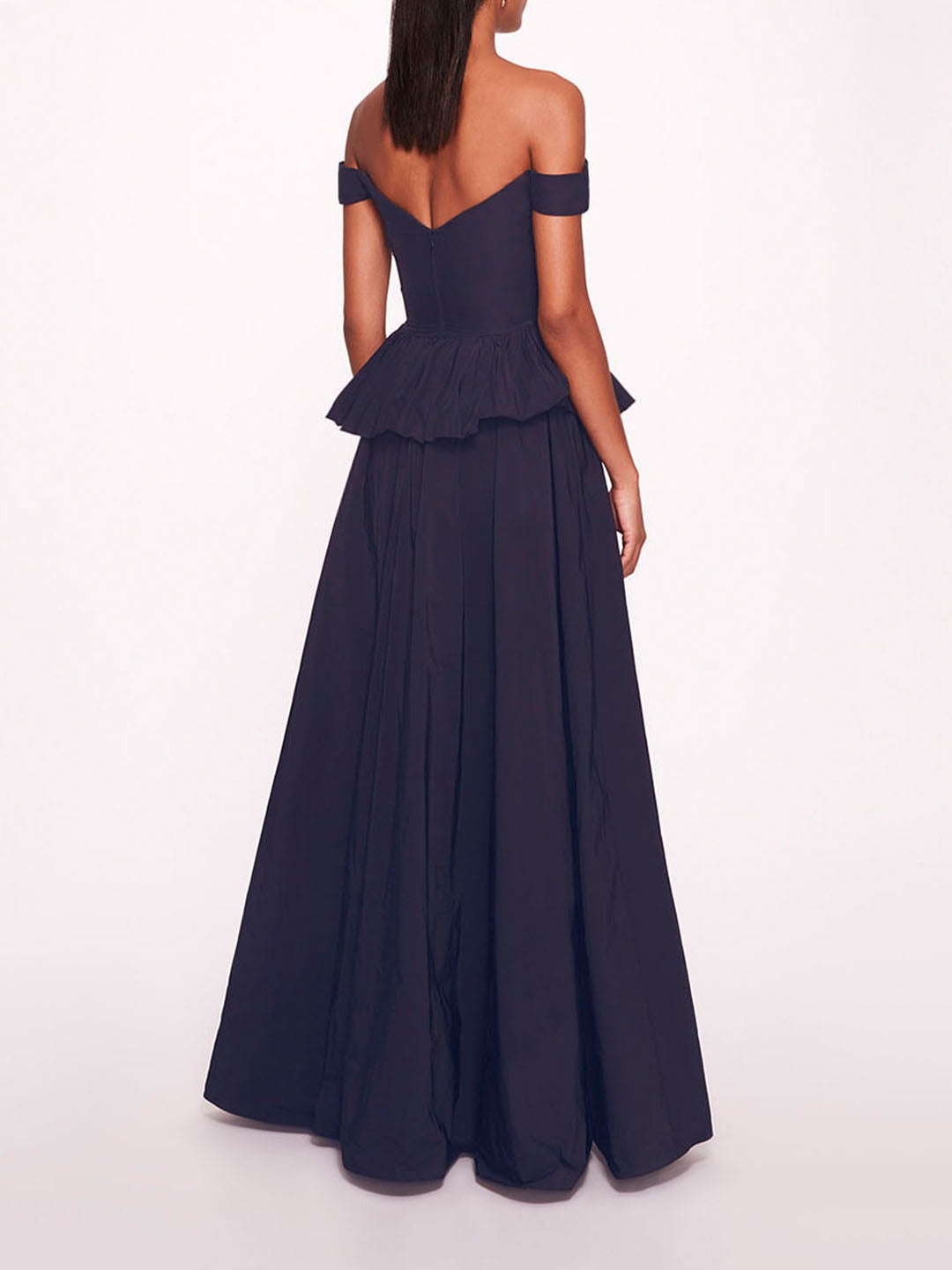PEPLUM TAFFETA GOWN - 2