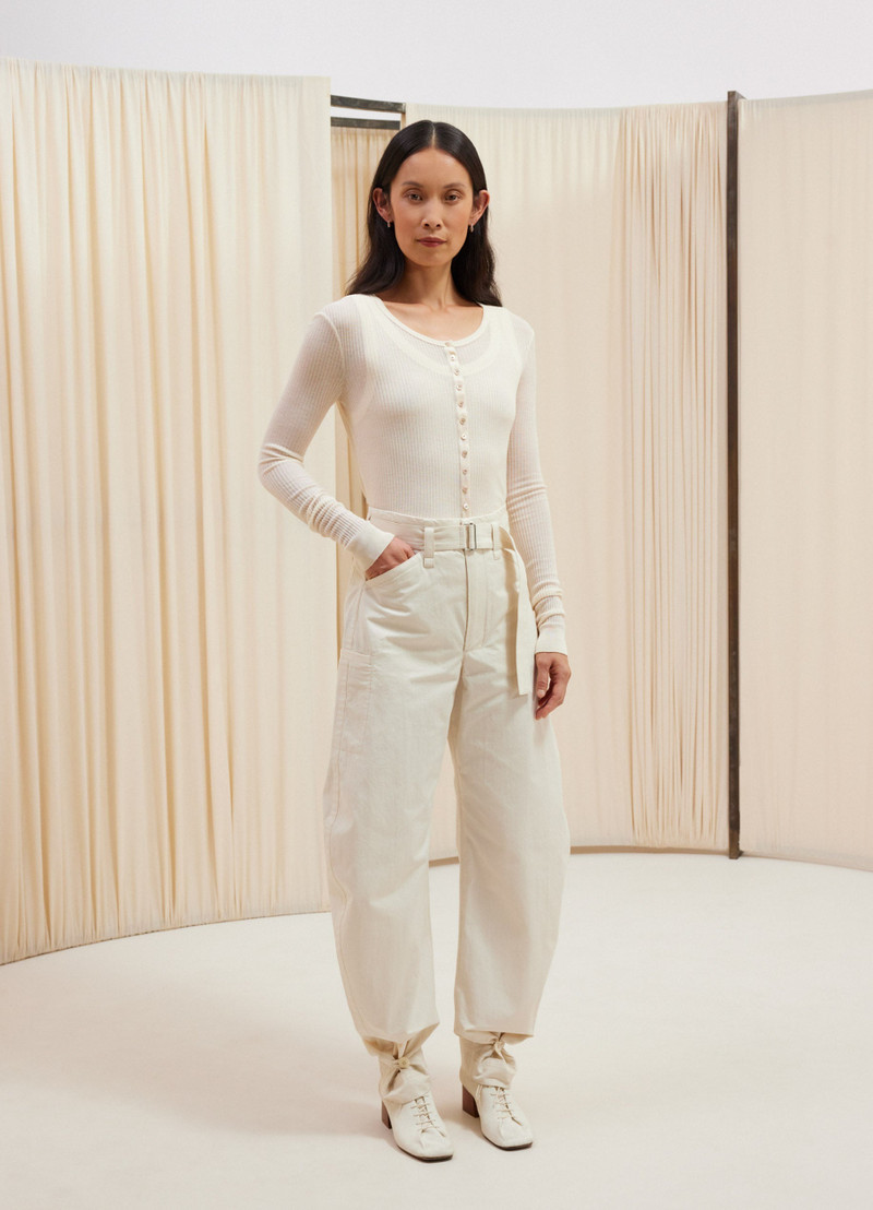 Lemaire BELTED TAPERED PANTS outlook
