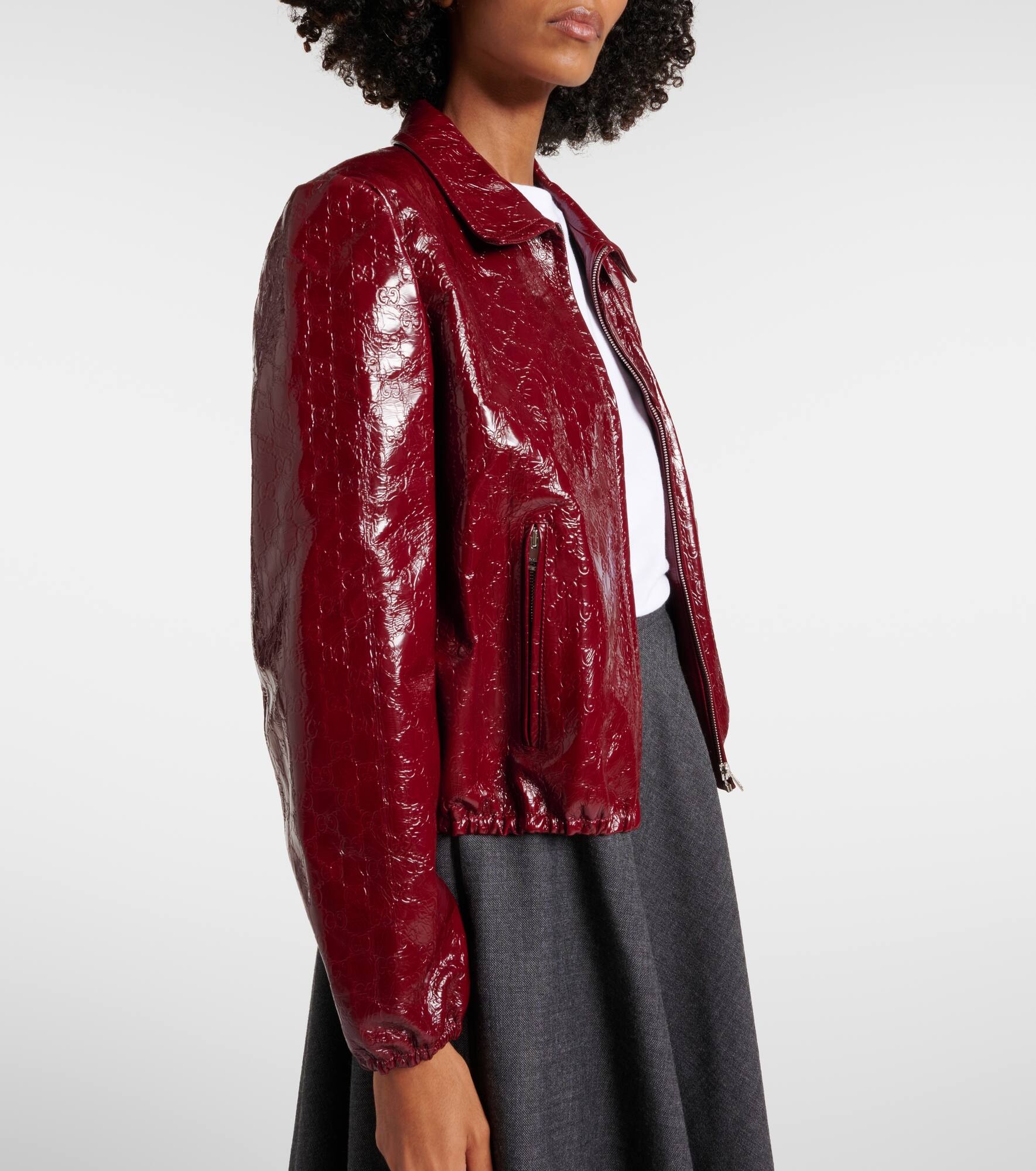 Leather bomber jacket - 6