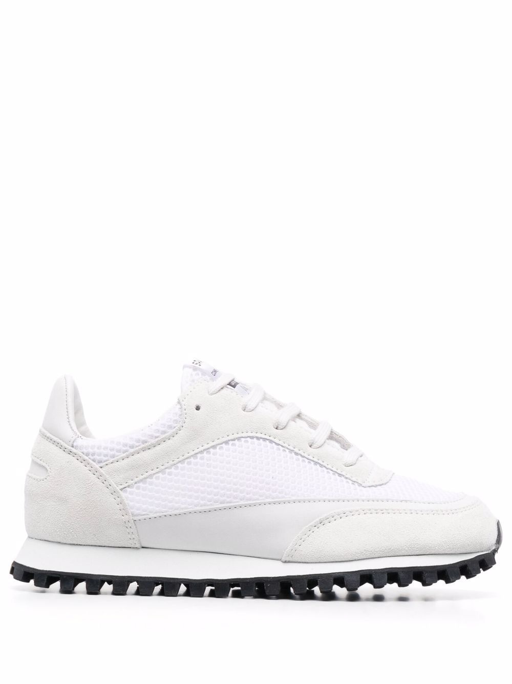 mesh-panel low top sneakers - 1